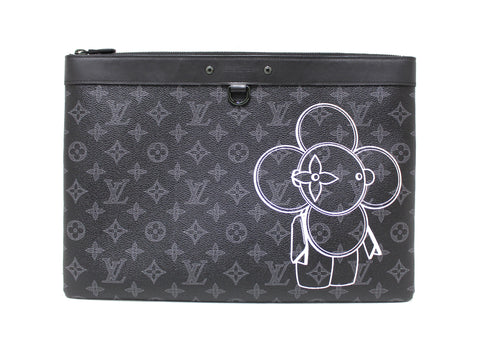 Authentic Louis Vuitton Apollo GM Vivienne Eclipse Pochette Clutch