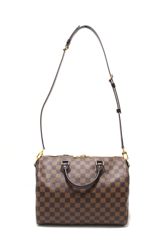 Authentic Louis Vuitton Damier Ebene Speedy 30 Bandouliere Bag