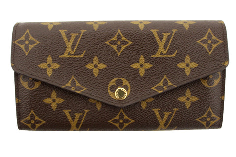 Authentic Louis Vuitton Classic Monogram Sarah Wallet