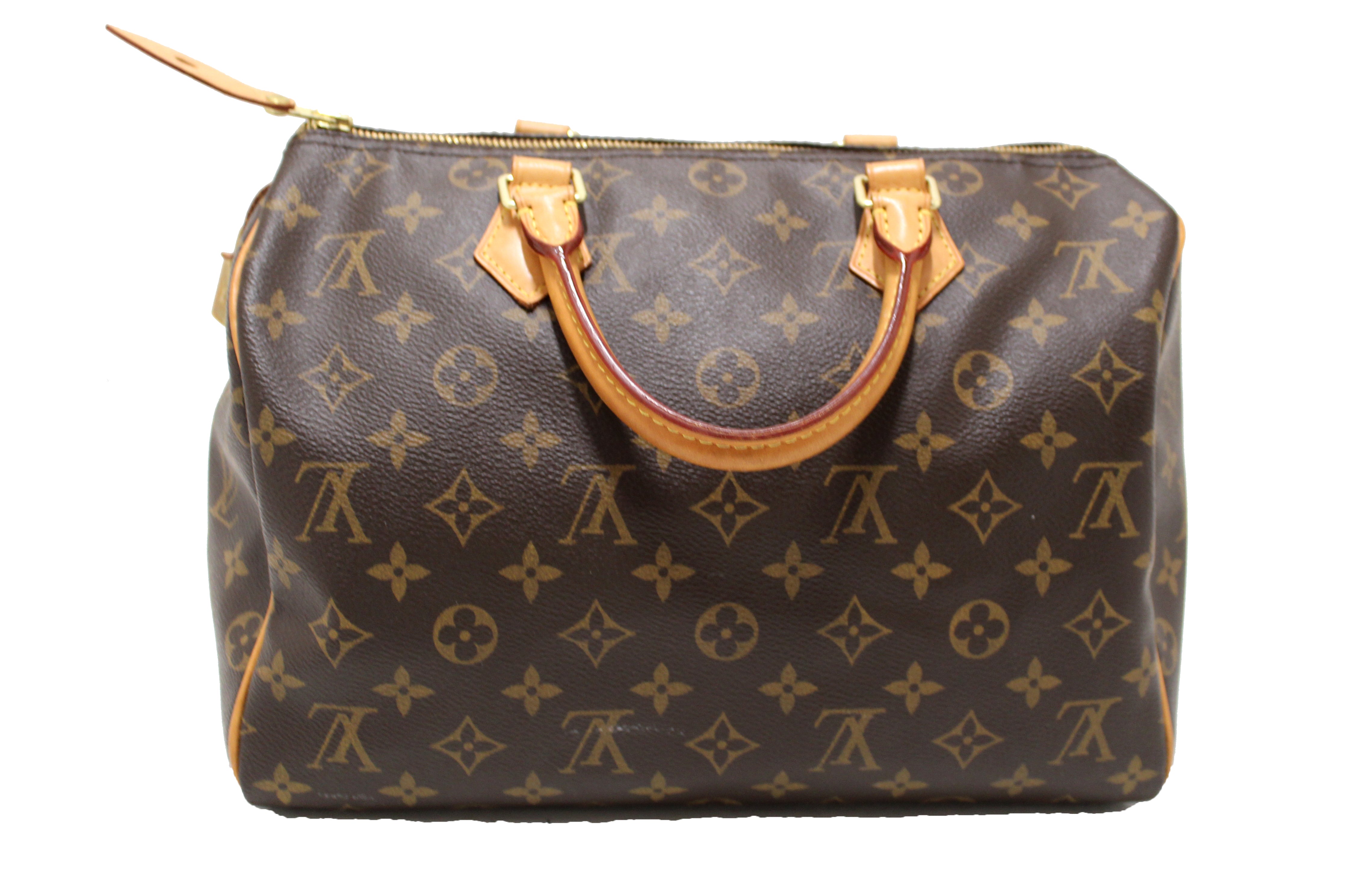 Authentic Louis Vuitton Classic Monogram Speedy 30 Handbag