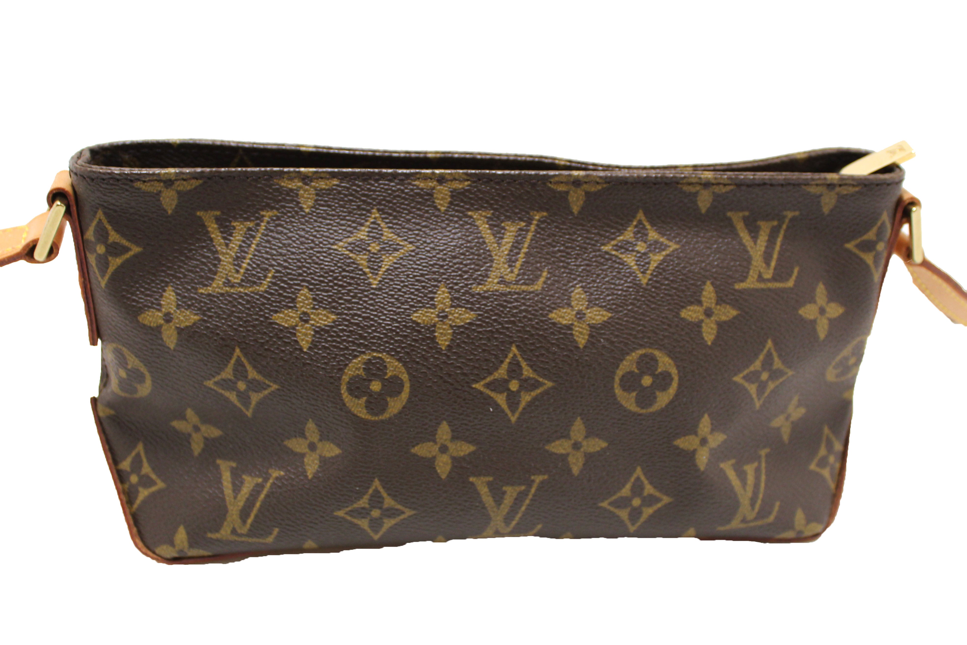 Authentic Louis Vuitton Classic Monogram Trotteur Messenger Bag