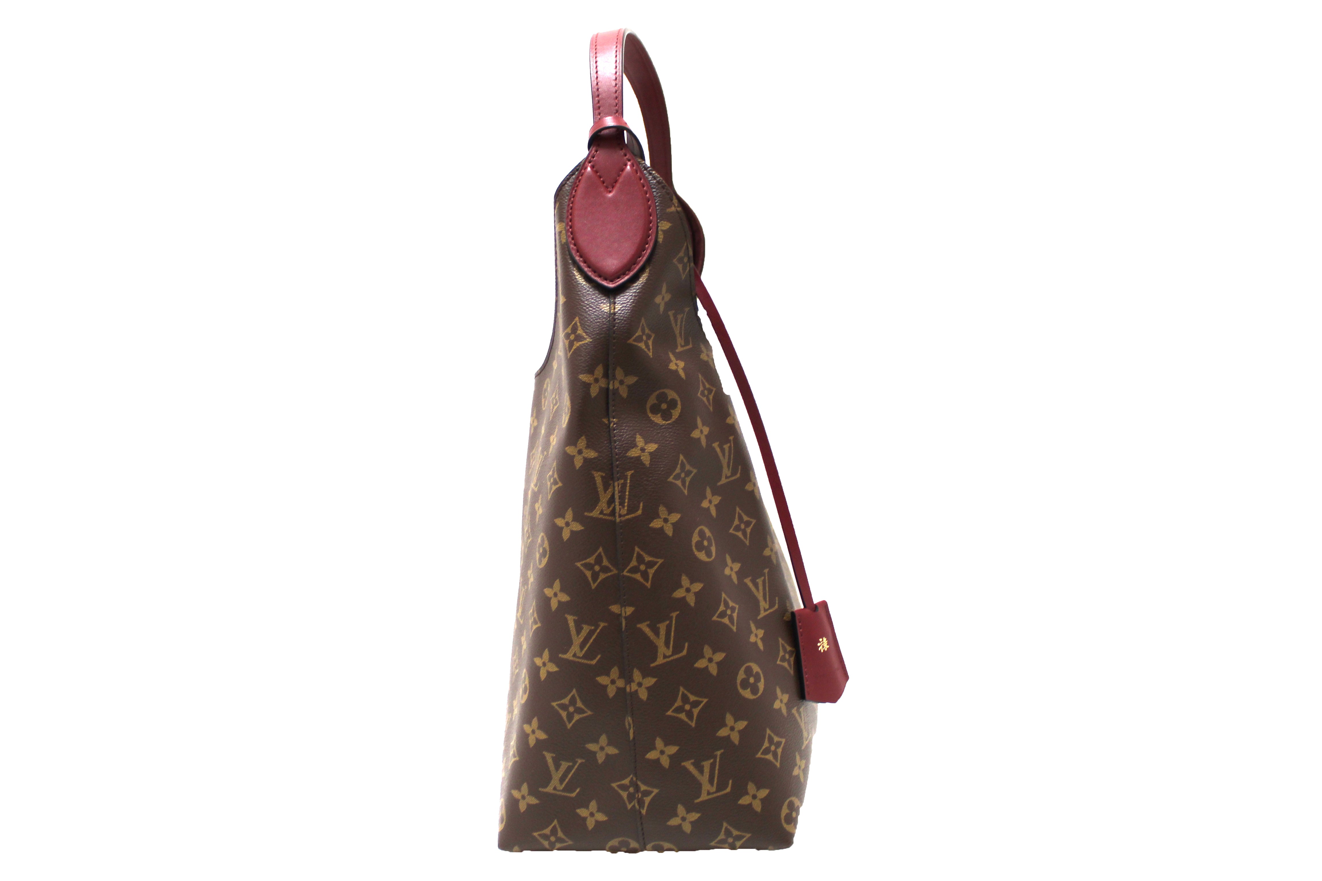 M43546 Louis Vuitton 2018 Premium Flower Monogram Hobo handbag-Beige