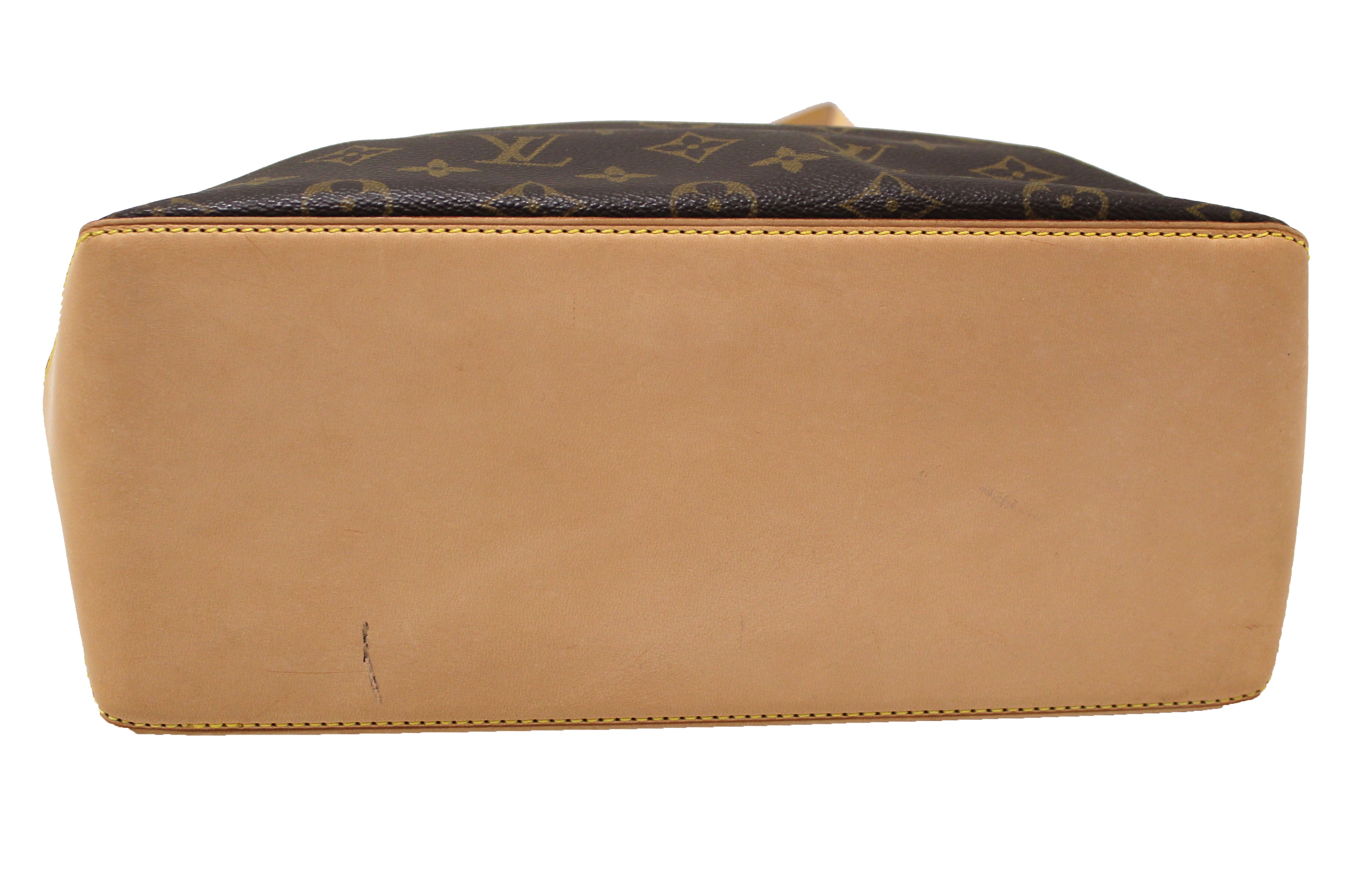 Authentic Louis Vuitton Classic Monogram Canvas Cabas Piano Tote Shoulder Bag