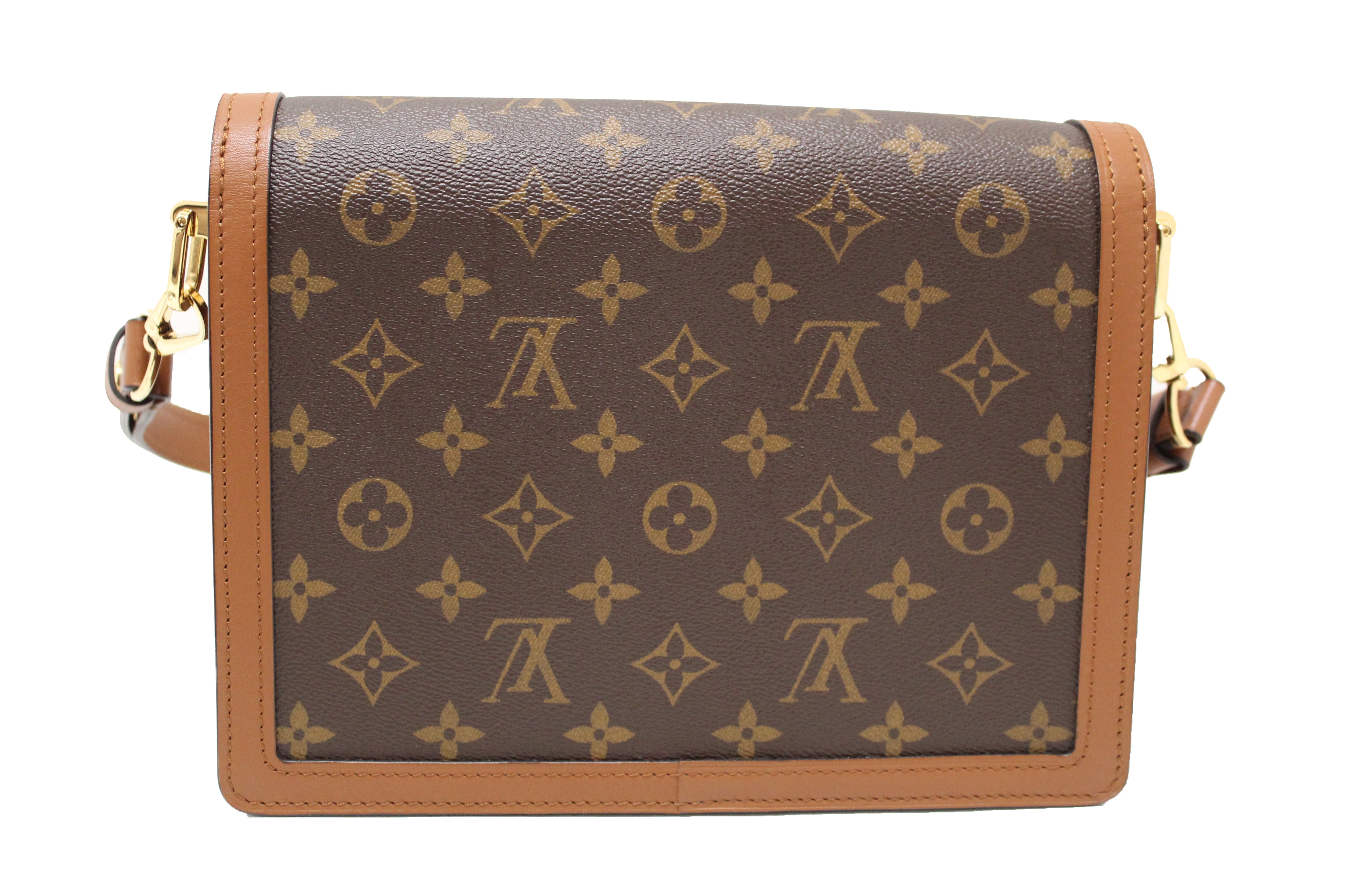 Authentic Louis Vuitton Classic Monogram And Monogram Reverse Canvas  Dauphine MM Shoulder Bag – Italy Station