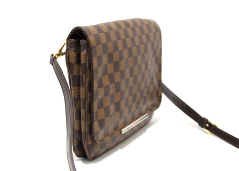 Authentic Louis Vuitton Damier Ebene Hoxton GM Messenger Bag