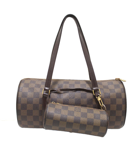 Authentic Louis Vuitton Damier Ebene Papillon 30 Handbag