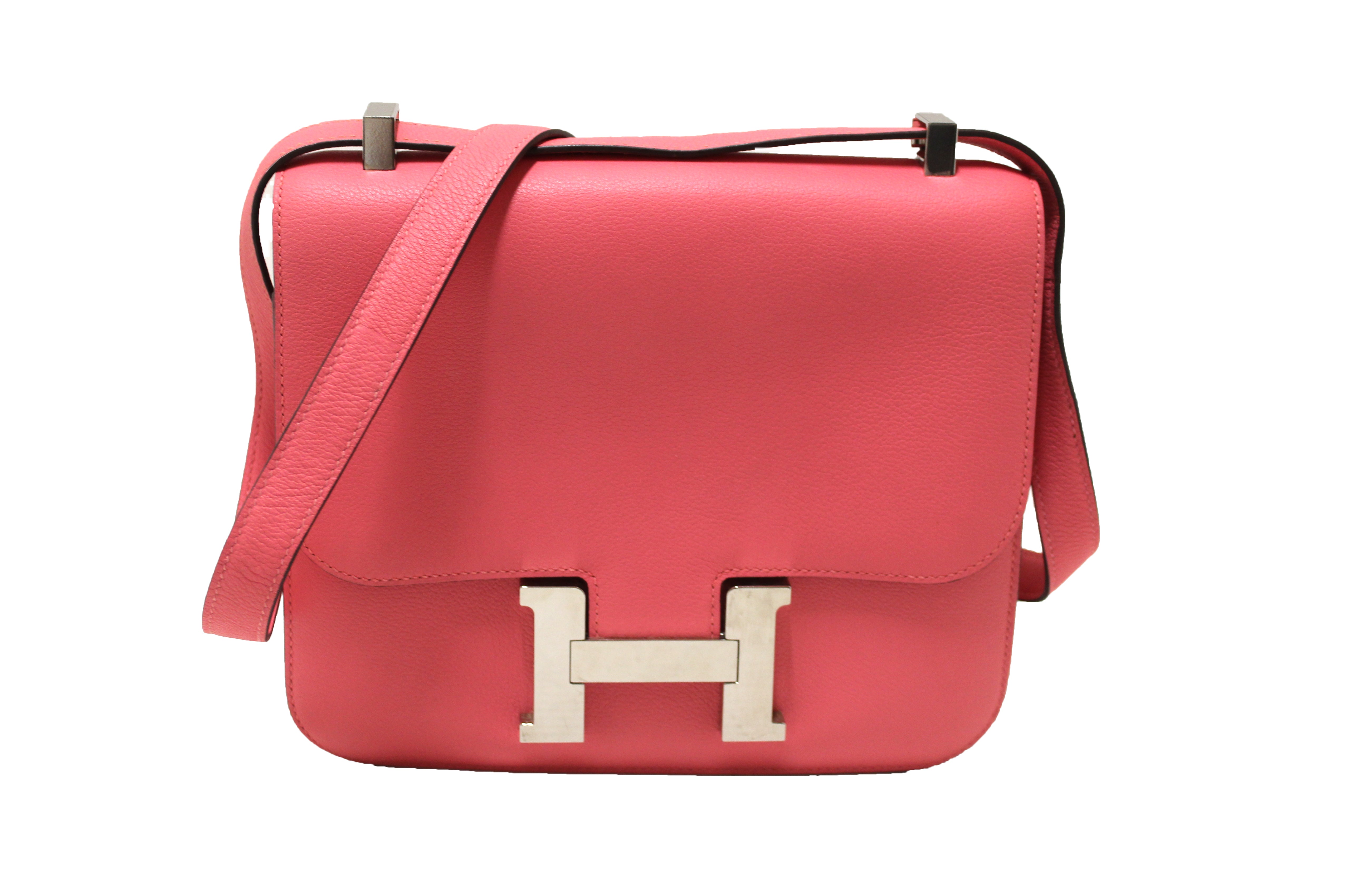 HERMÈS Limited Edition Constance 24 Marble Silk shoulder bag in  Multi-Color, Rose Azalee Silk and Rose Mexico Swift leather with Palladium  hardware-Ginza Xiaoma – Authentic Hermès Boutique