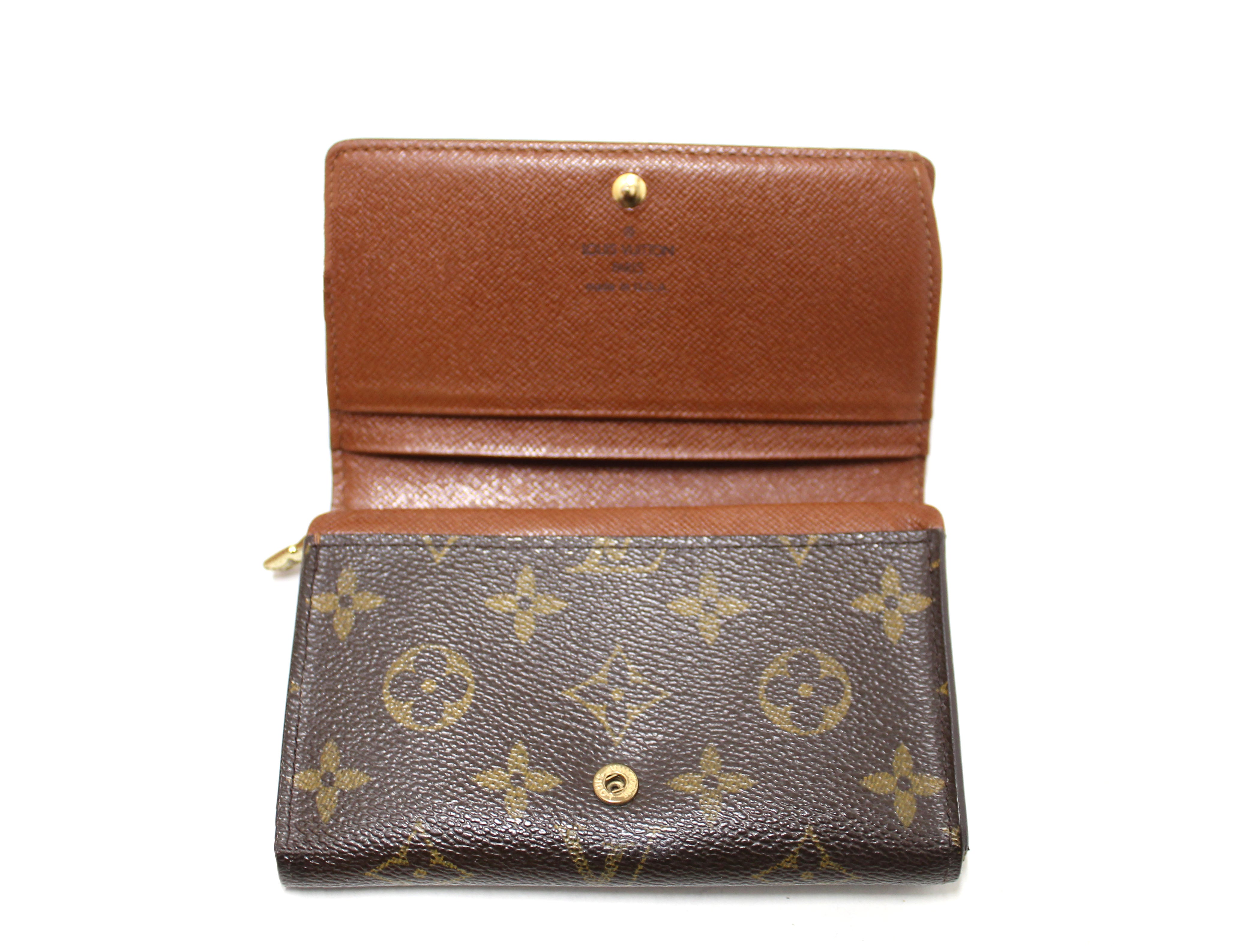 Authentic Louis Vuitton Classic Monogram Canvas Tresor Bifold