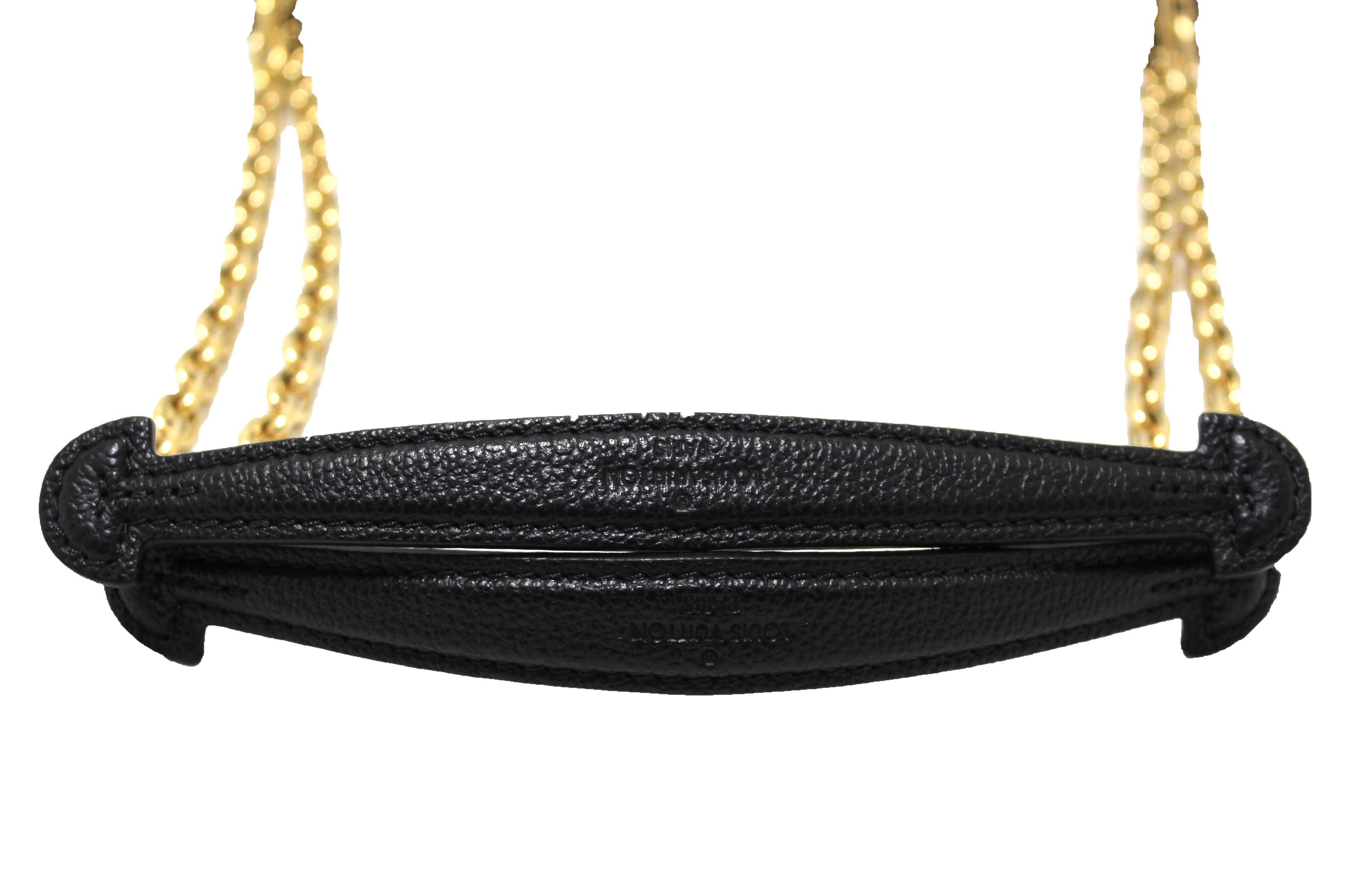Authentic Louis Vuitton Black Monogram Empreinte Leather Vavin PM Shoulder  Bag