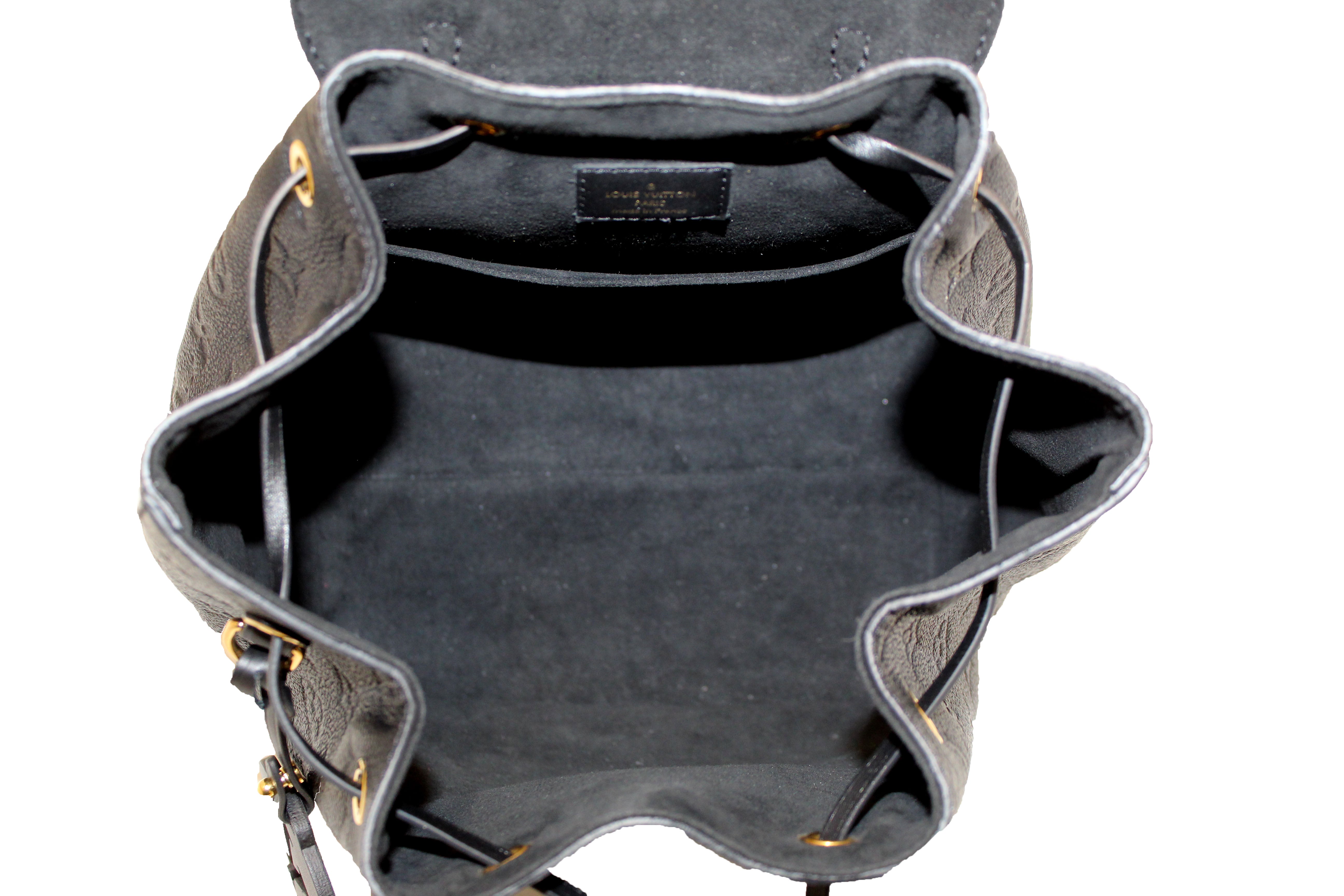 Authentic Louis Vuitton Black Monogram Empreinte Montsouris Backpack – Paris Station Shop Authentic Louis Vuitton Black Monogram Empreinte Montsouris Backpack – Paris Station Shop
