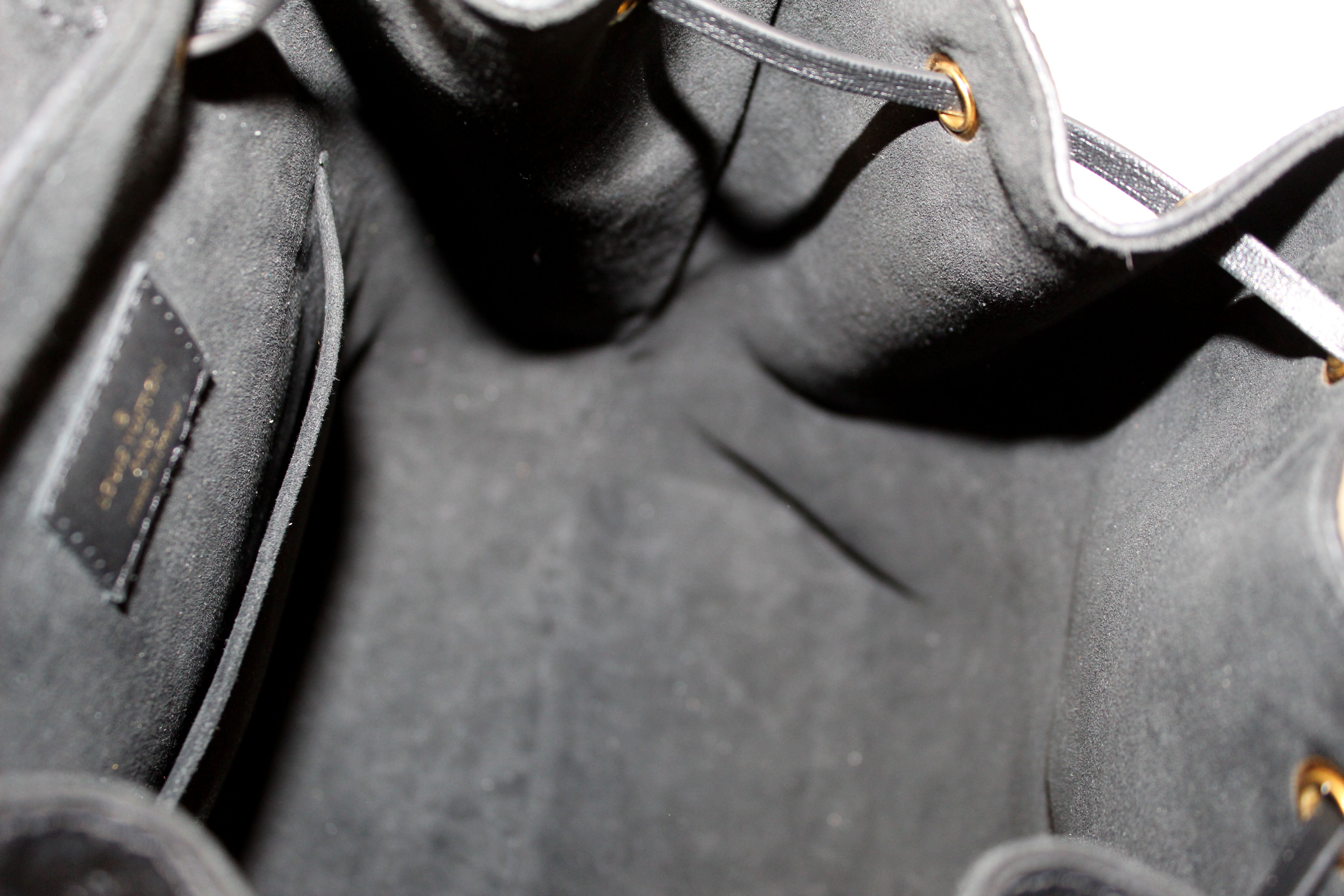 Louis Vuitton Montsouris Backpack PM Monogram Empreinte Black – Vault 55
