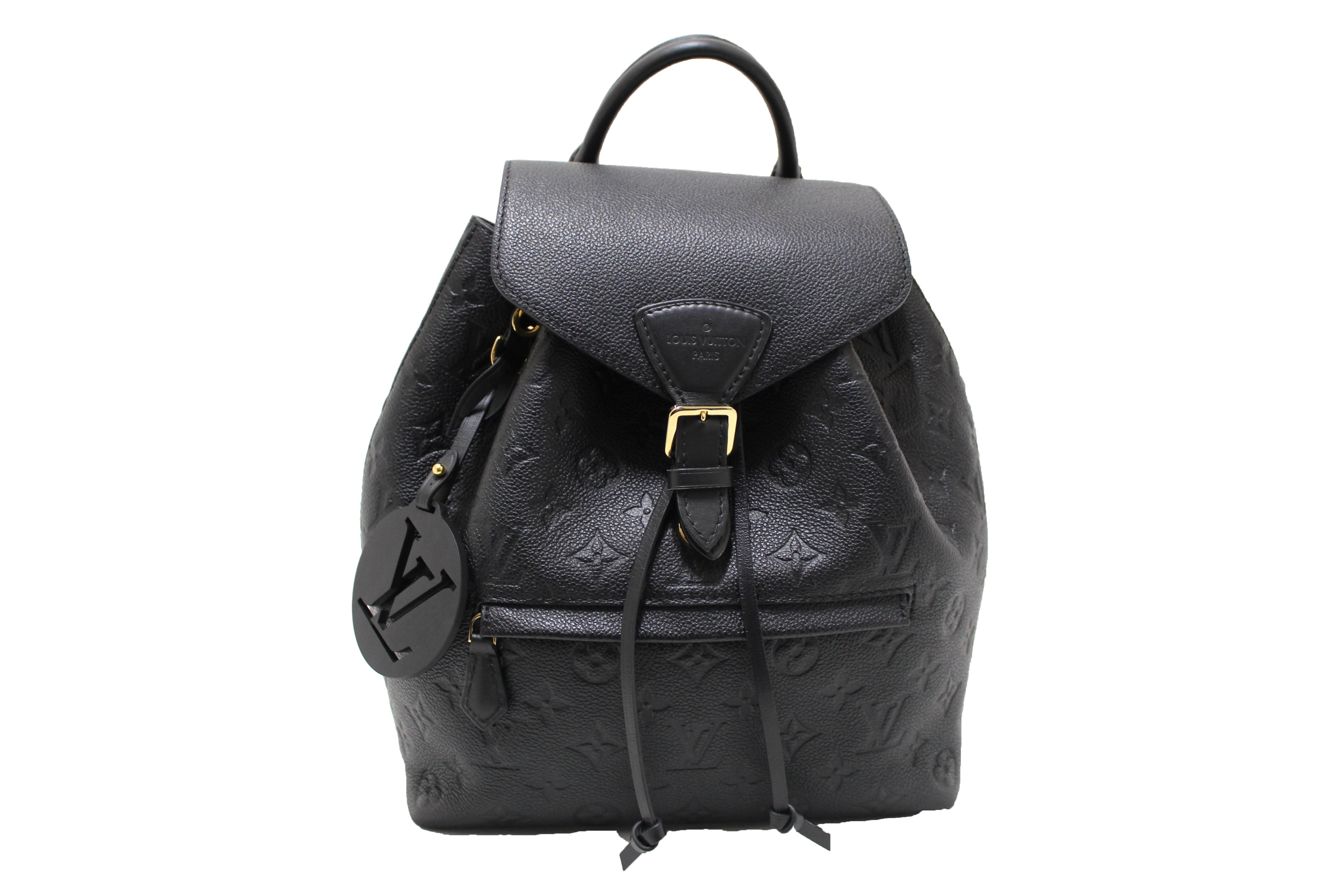 Authentic Louis Vuitton Black Monogram Empreinte Montsouris Backpack authentic-louis-vuitton-black-monogram-empreinte-montsouris-backpack