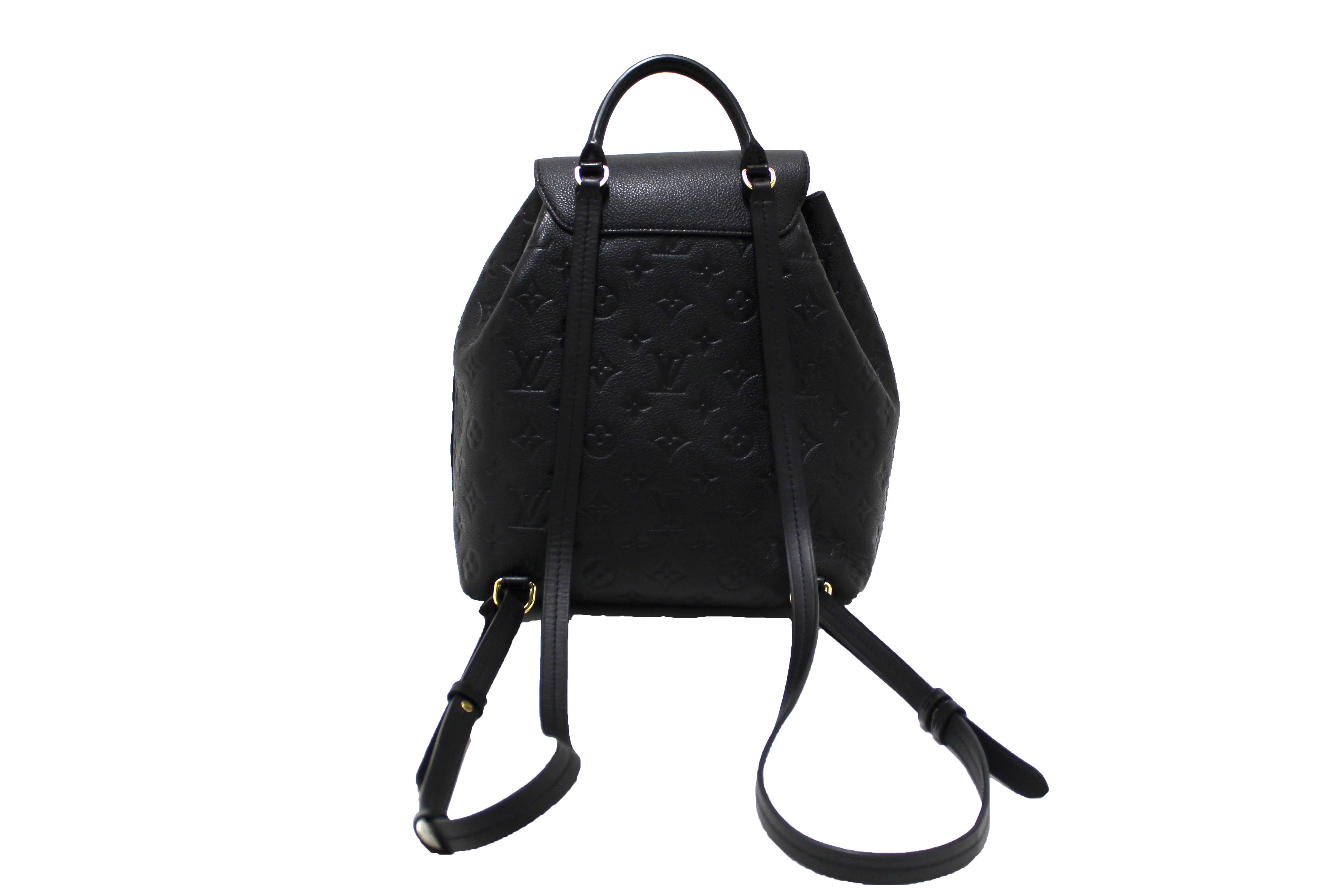 Louis Vuitton Montsouris Backpack Black empreinte – Erin's Online