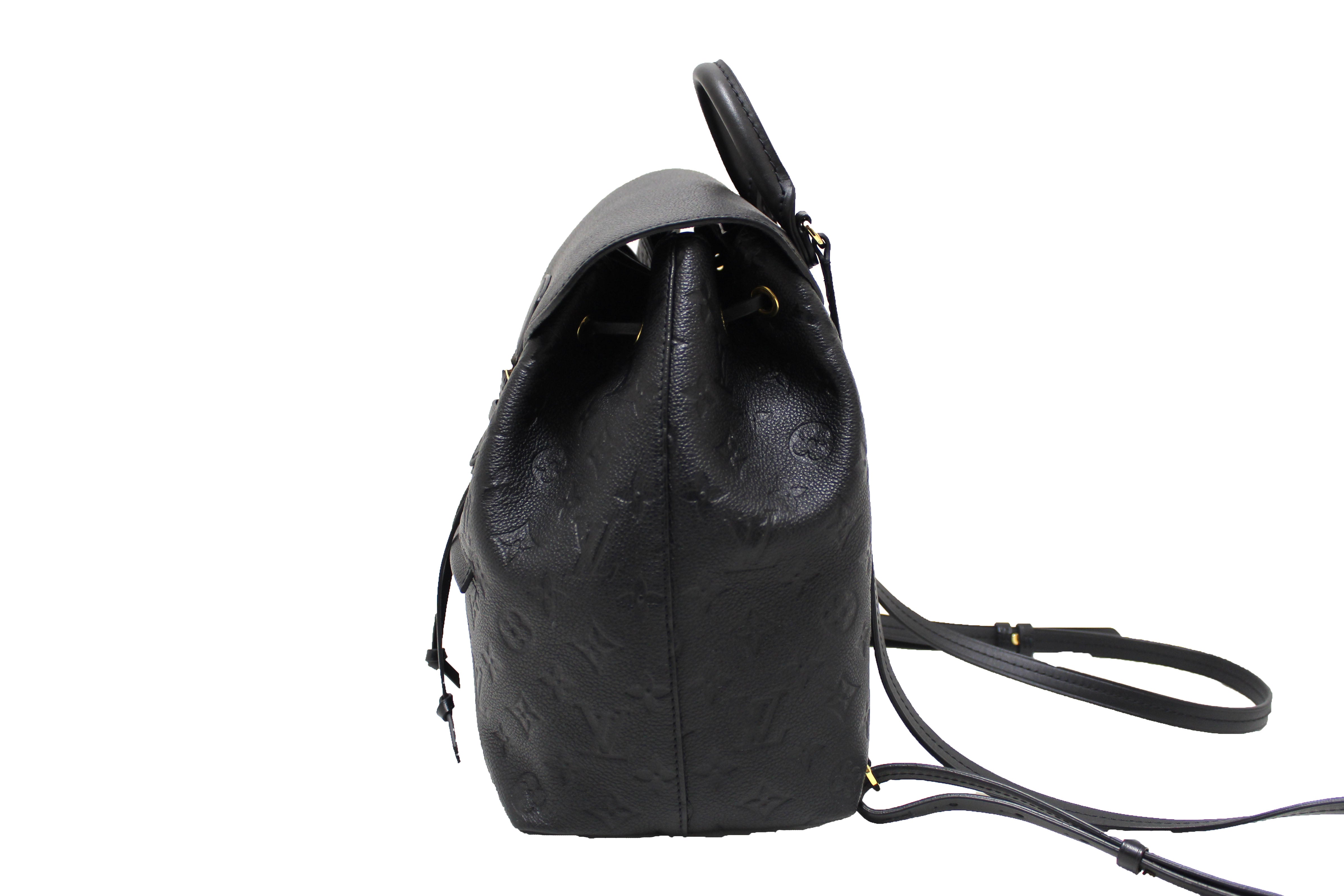 Louis Vuitton Montsouris Backpack Black empreinte – Erin's Online