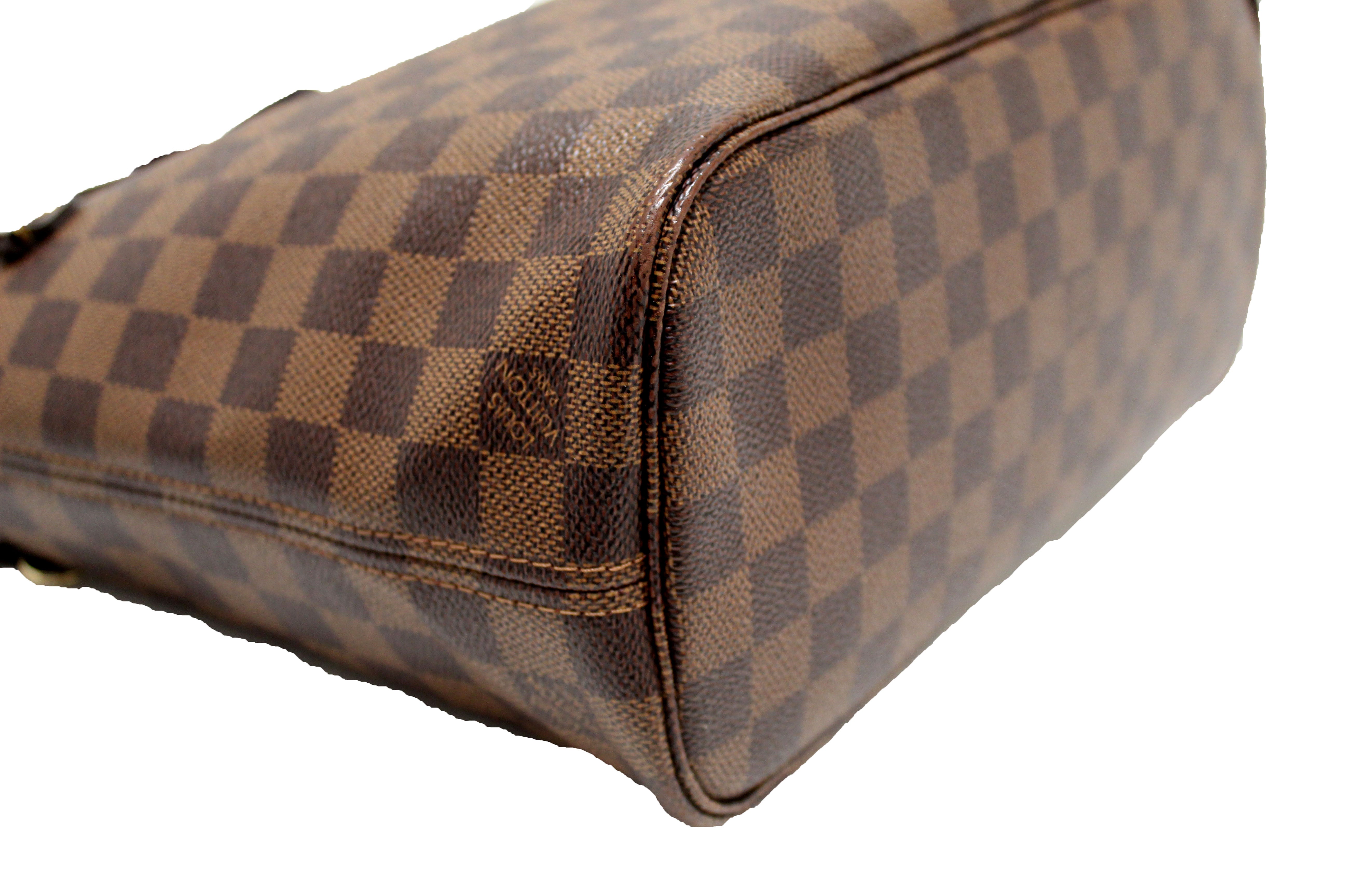 Authentic Louis Vuitton Damier Ebene Canvas Neverfull PM Shoulder Tote Bag