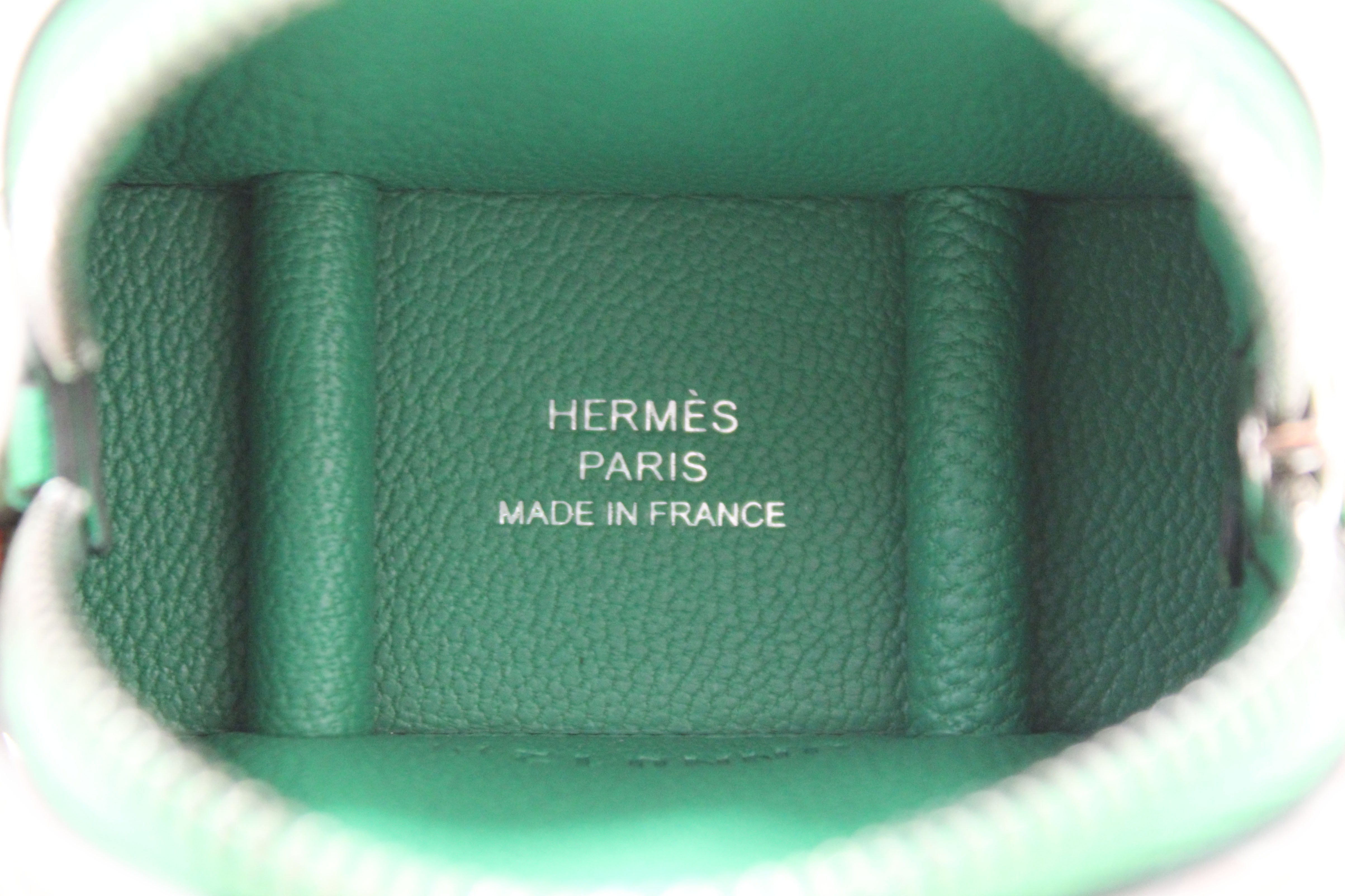 Authentic Hermes Green Bolide on Wheels Bag Strap Charm