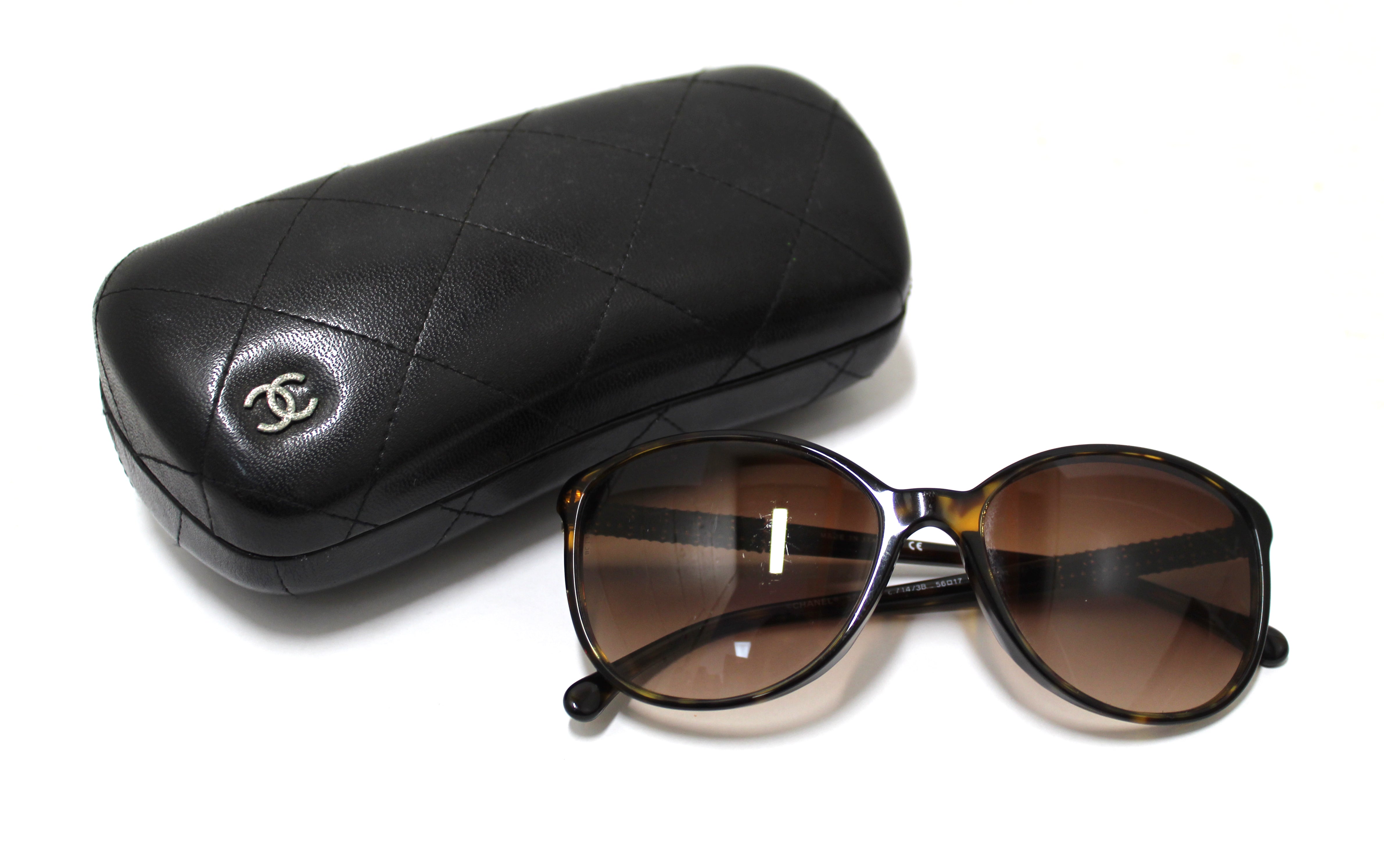 Authentic Chanel tortoise shell sunglasses 5207-A