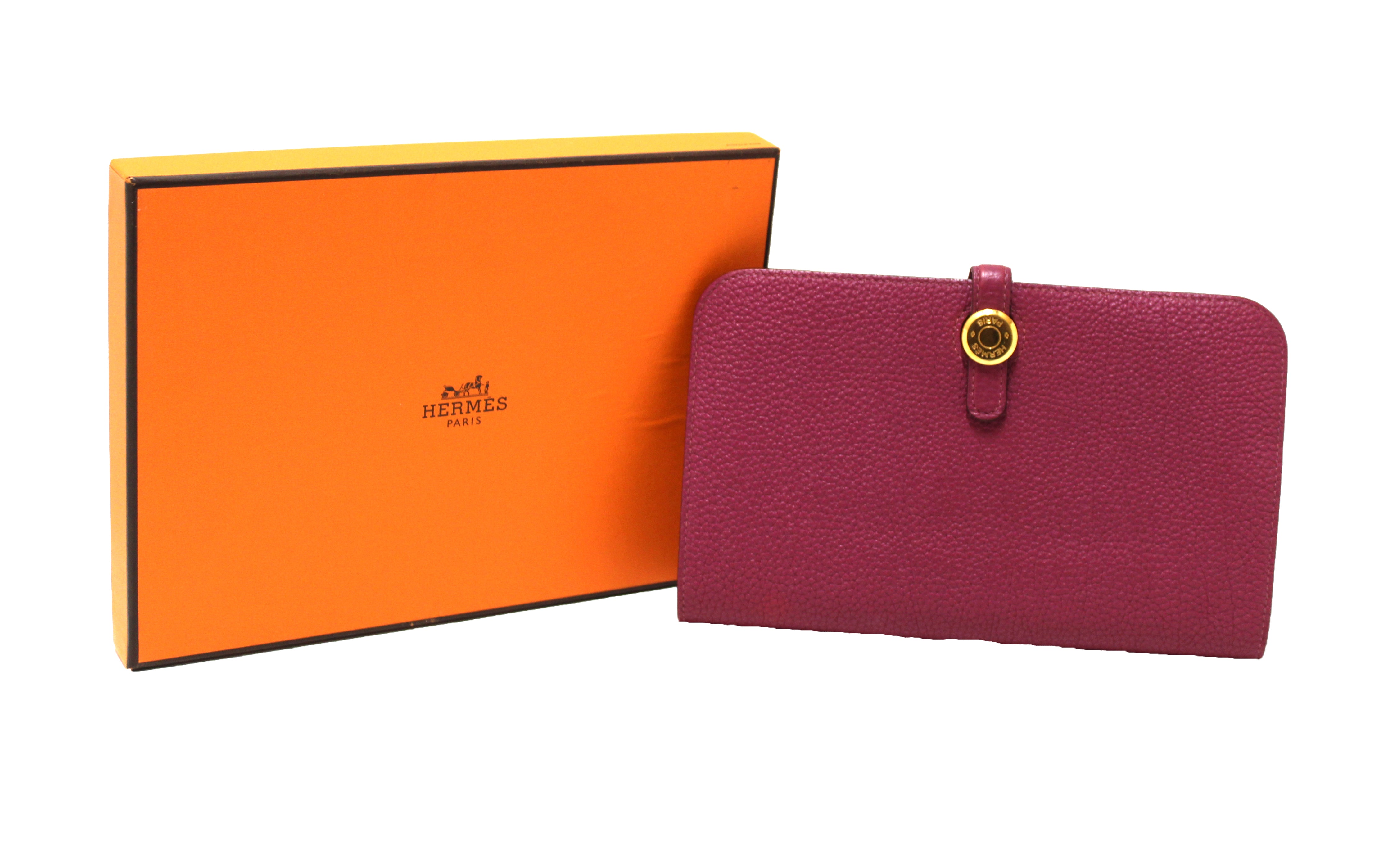 authentic hermes dogon wallet
