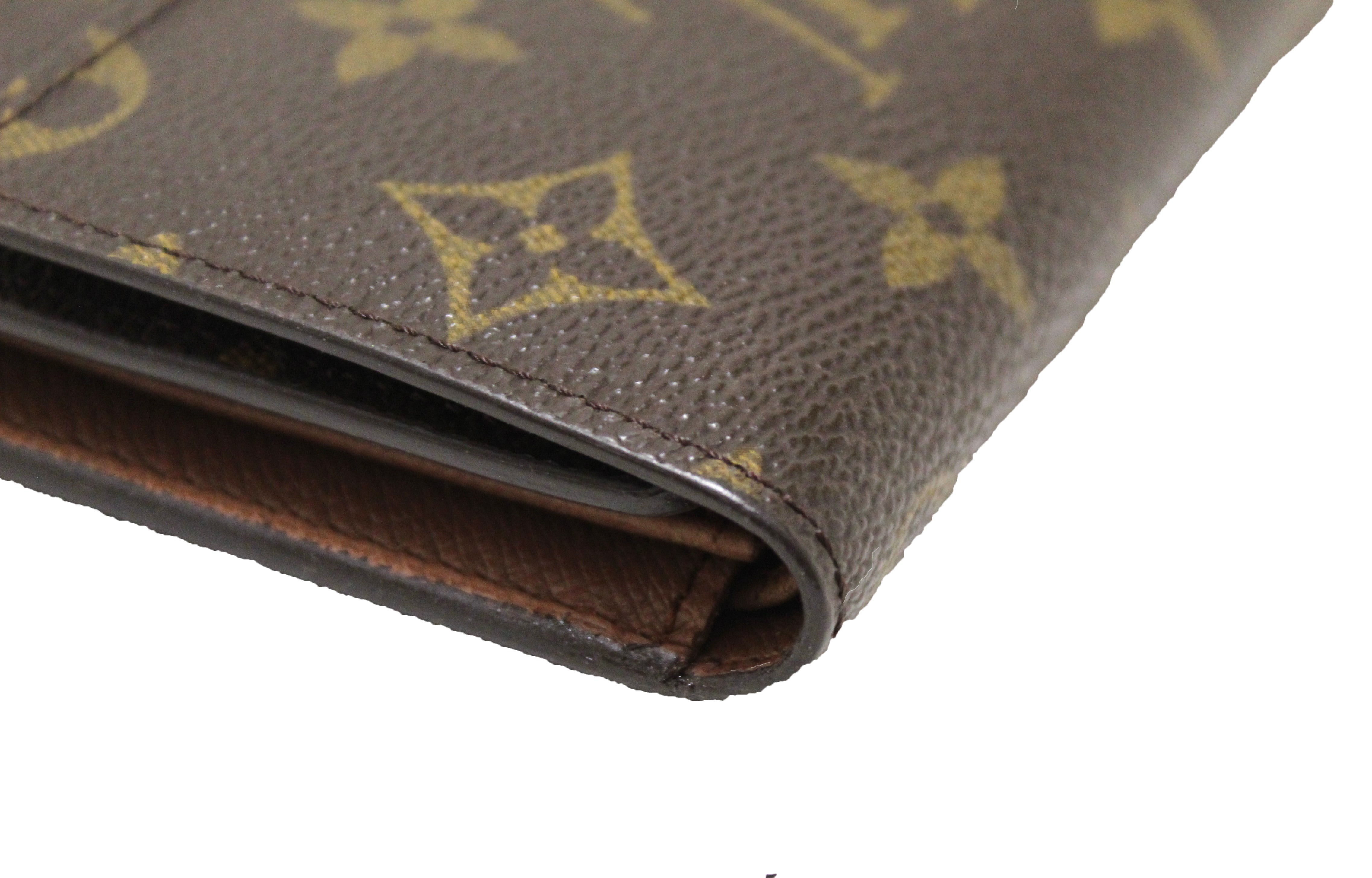 Authentic Louis Vuitton Damier Ebene Canvas PTI Long Flap Wallet