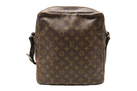 Authentic Louis Vuitton Vintage Monogram Canvas Large Danube Messenger Bag