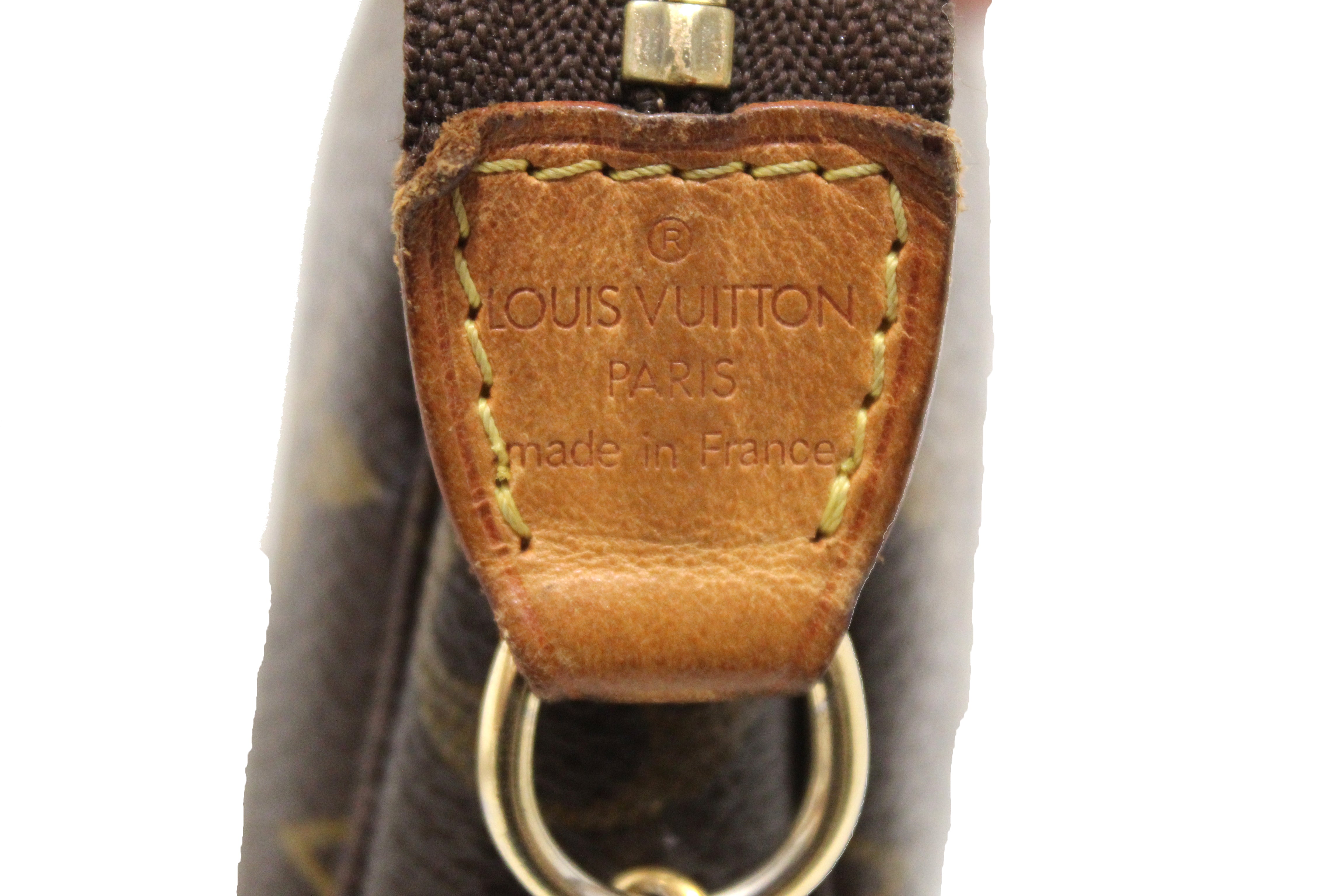 Authentic Louis Vuitton Classic Monogram Canvas with Complice Trunks Mini Pochette Bag