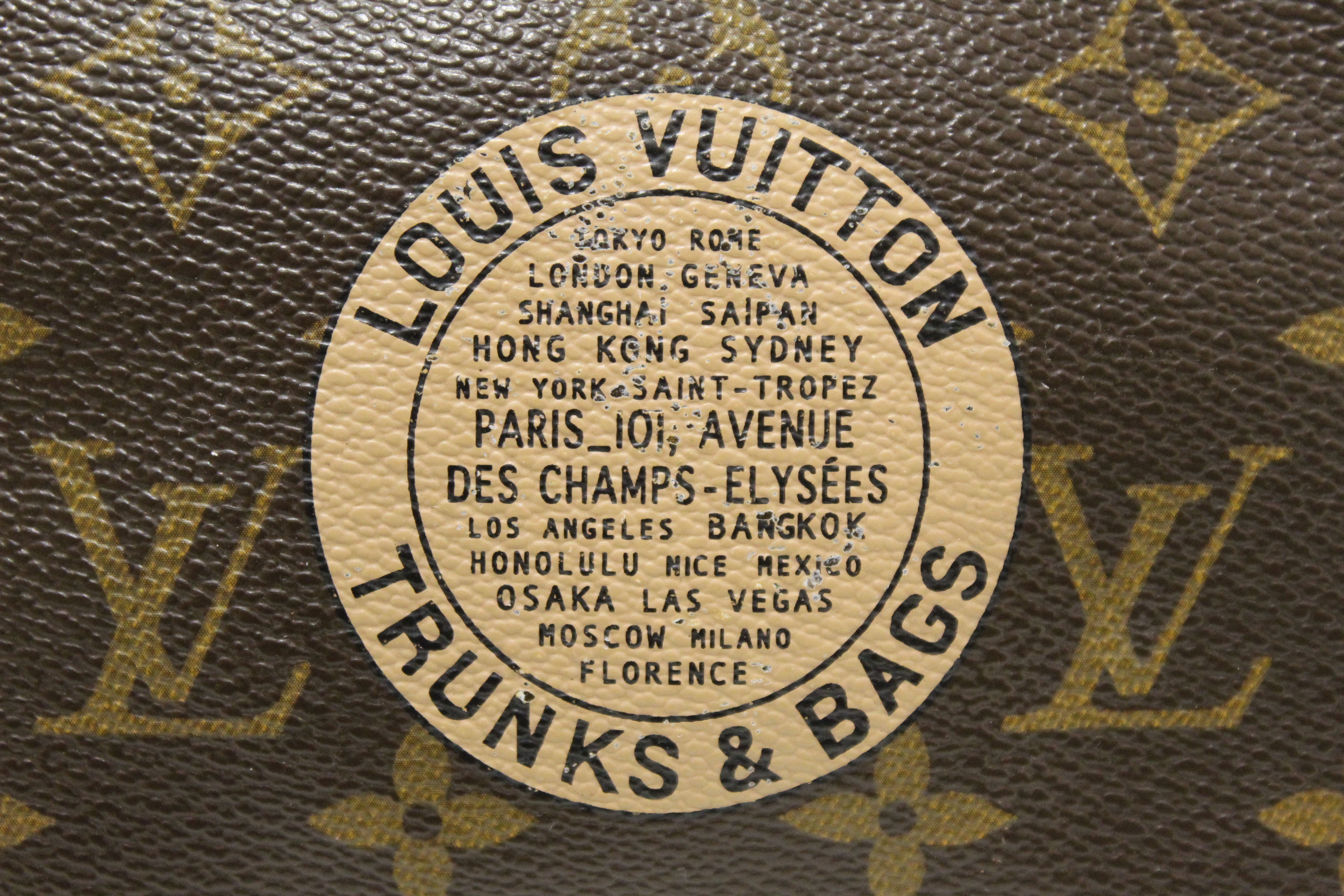 Authentic Louis Vuitton Classic Monogram Canvas with Complice Trunks Mini  Pochette Bag