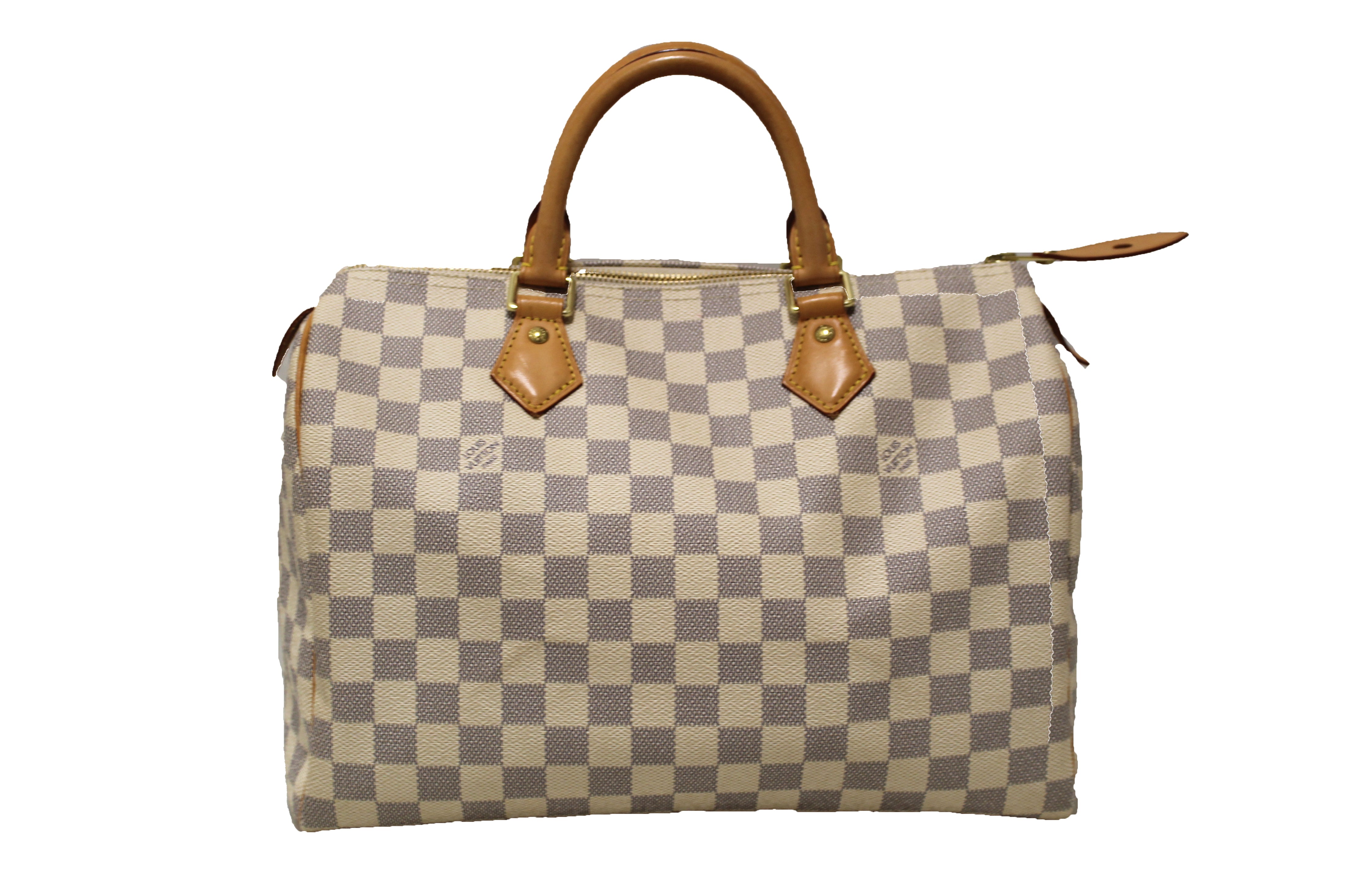 Authentic Louis Vuitton Damier Azur Canvas Speedy 30 Handbag