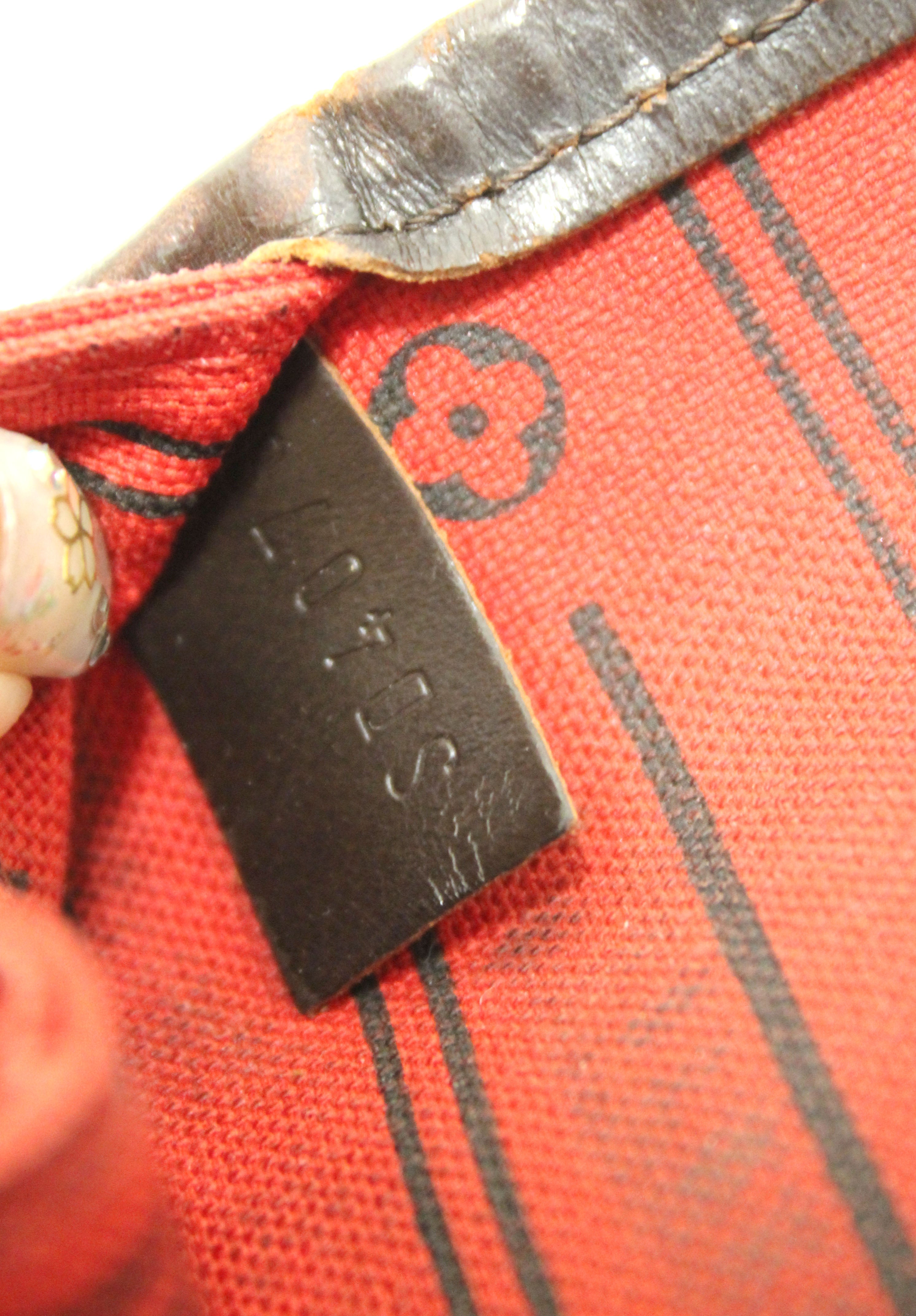 Authentic Louis Vuitton Damier Ebene Canvas Neverfull MM Shoulder