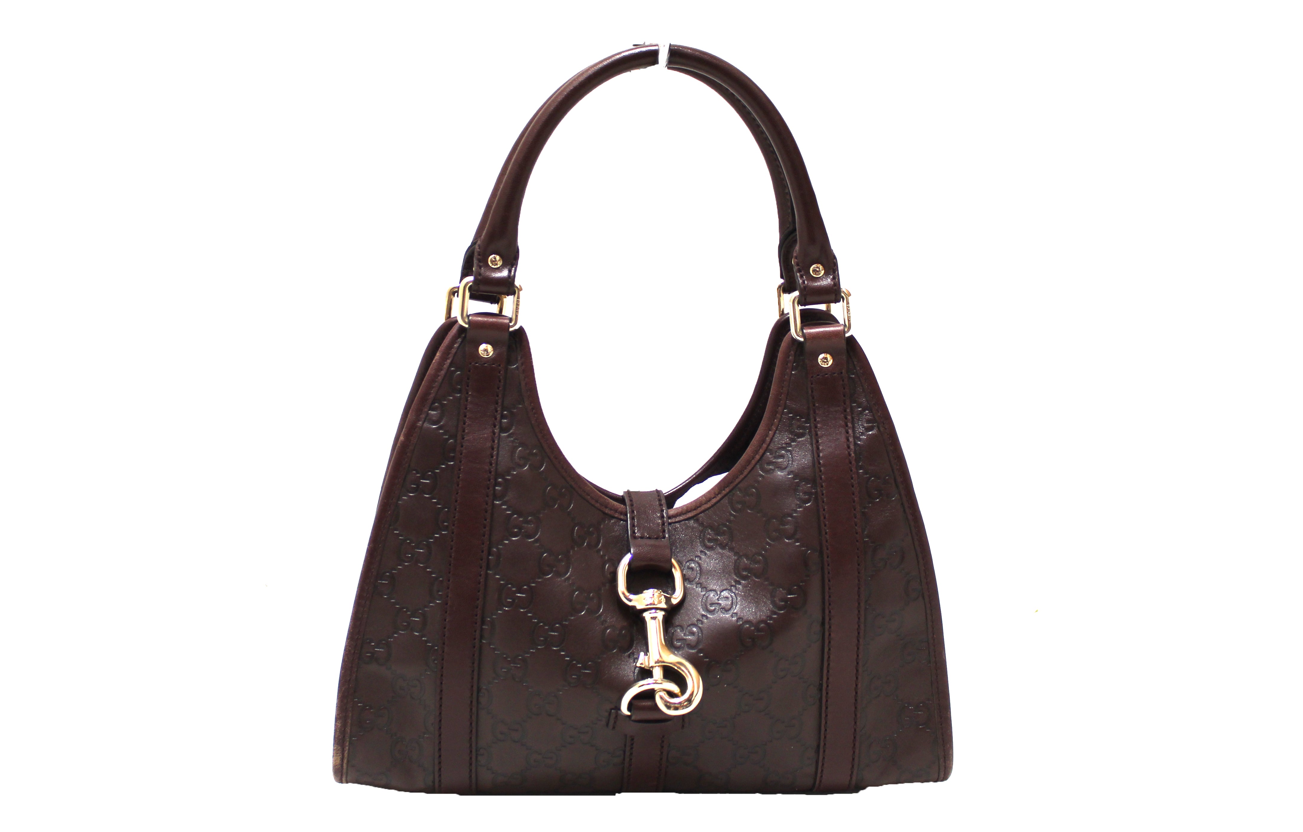 Gucci Brown Guccissima Leather Bag Strap