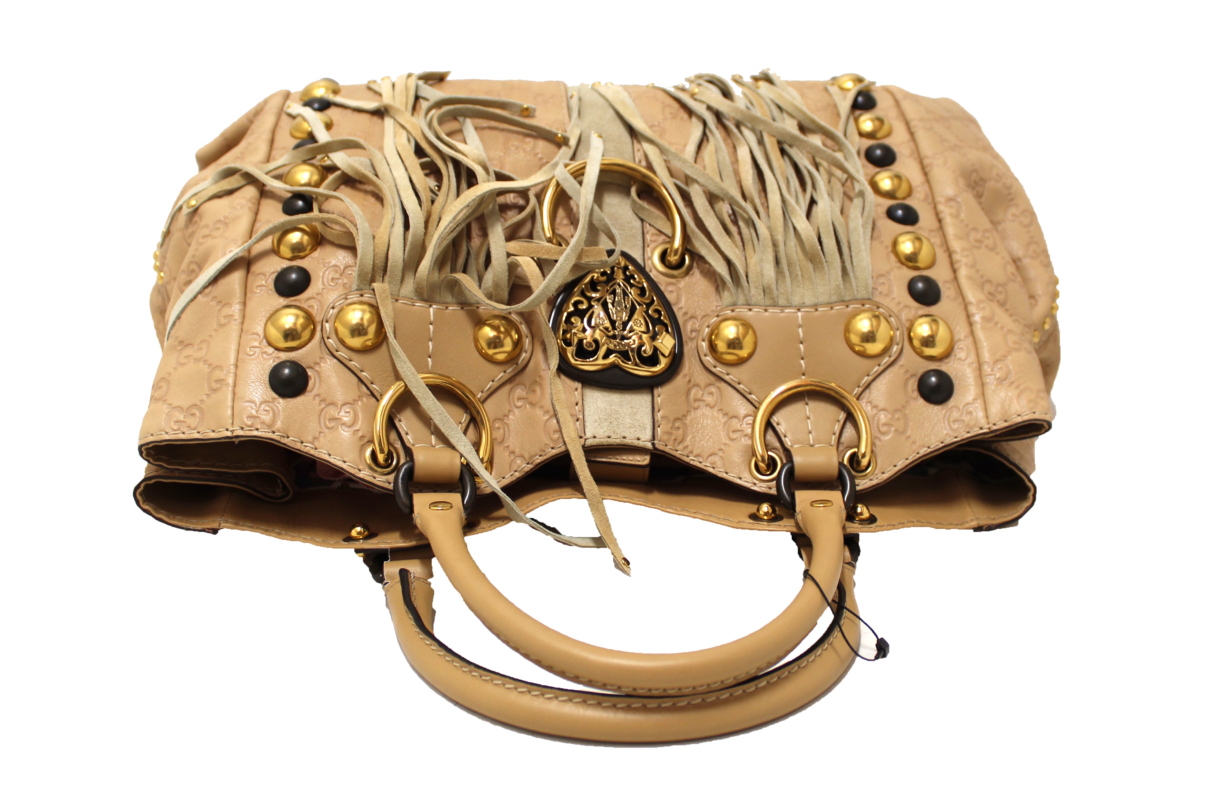 Boston leather tote Gucci Beige in Leather - 31050912
