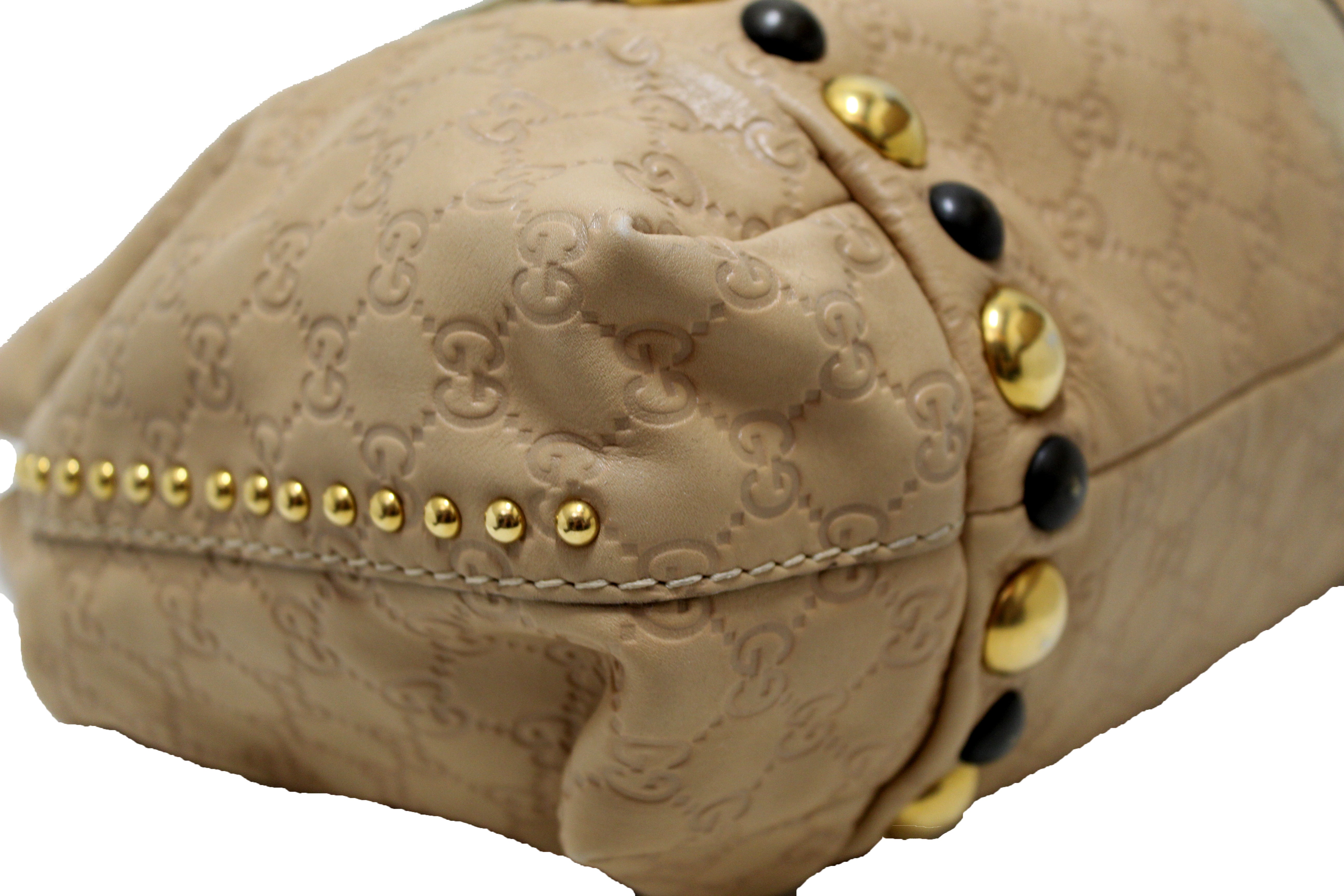 Boston leather tote Gucci Beige in Leather - 31050912