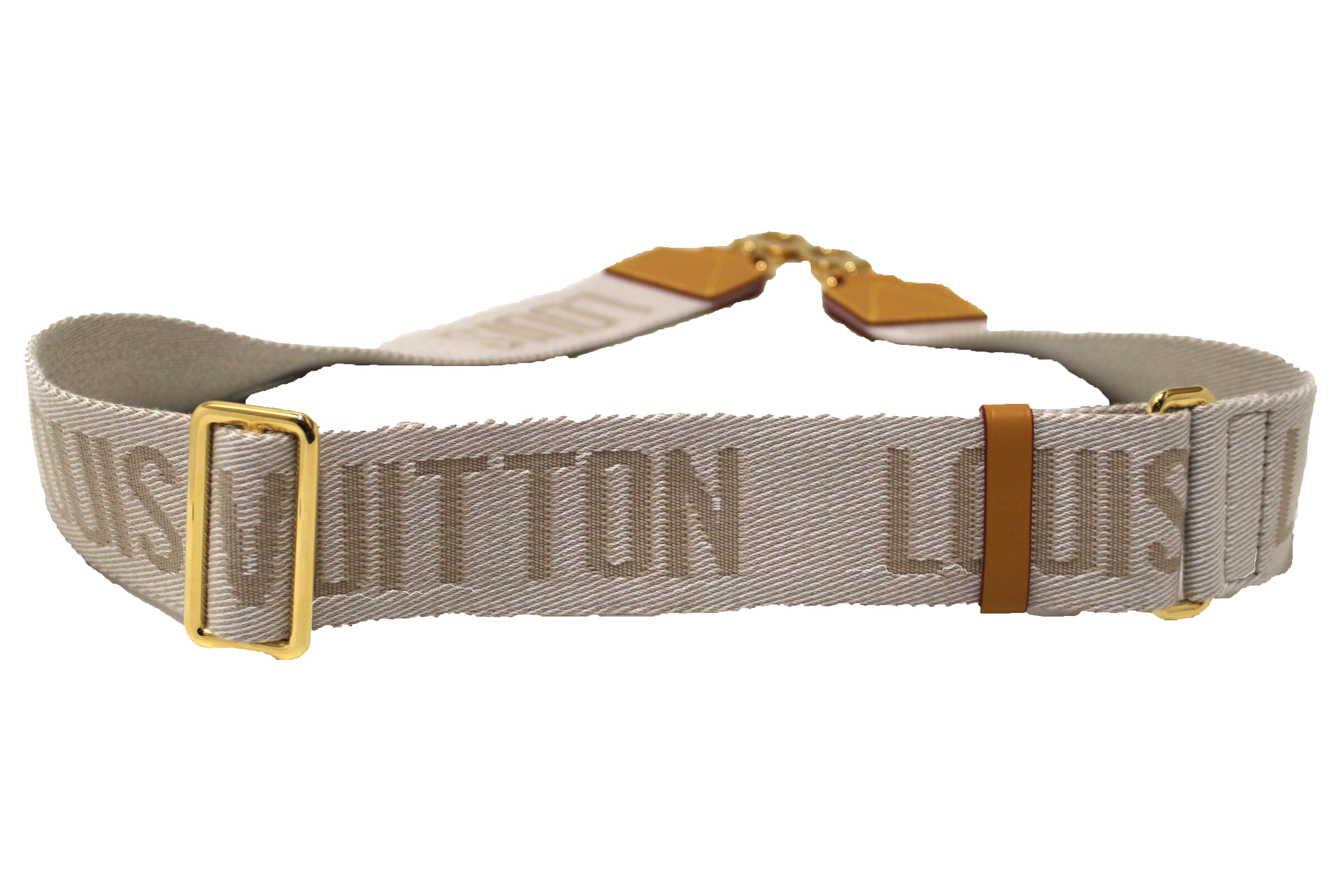 Authentic Louis Vuitton Beige Nylon Adjustable Sporty Bag Strap – Paris ...