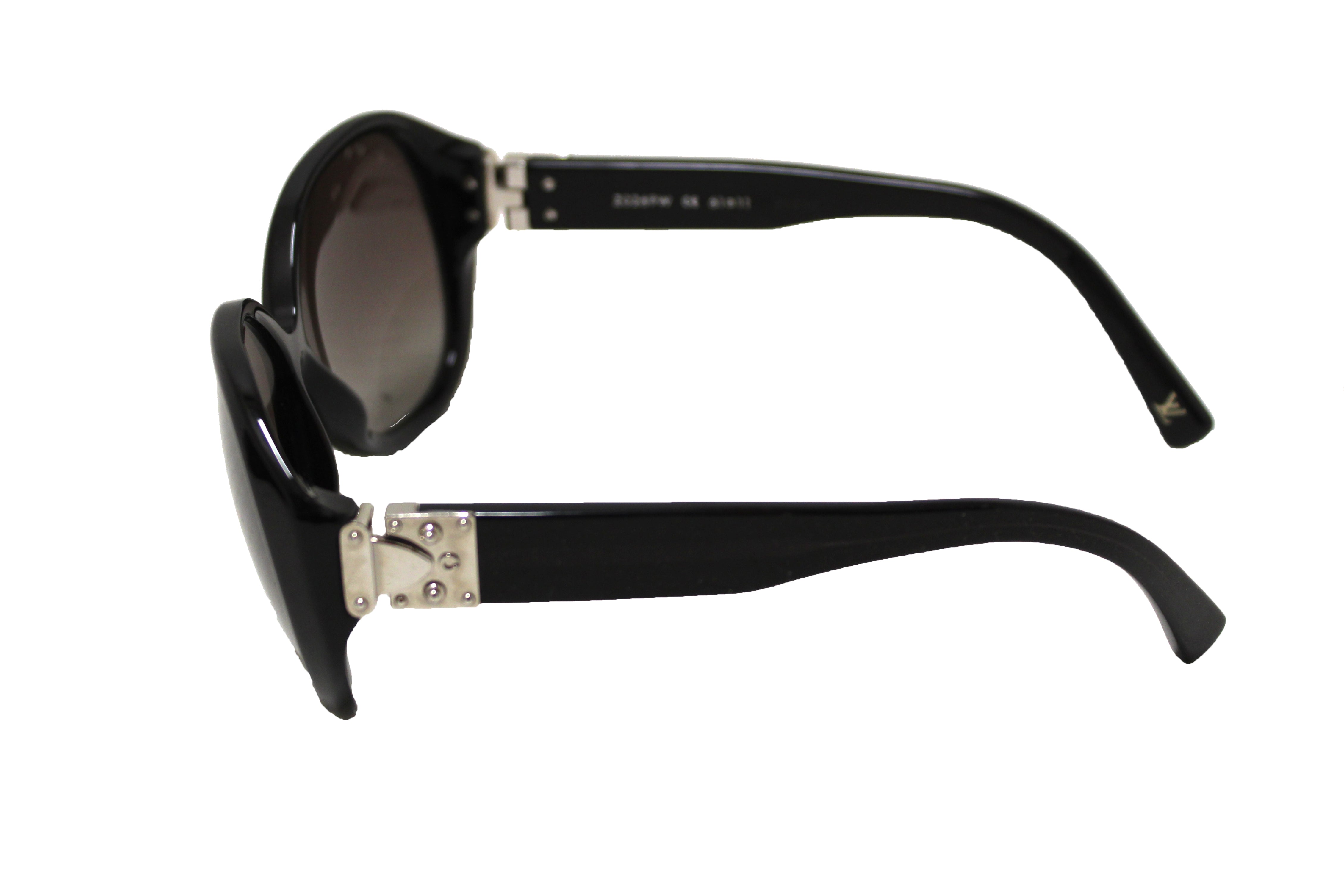 Authentic Louis Vuitton Black Speckling Oversized Soupcon Sunglasses