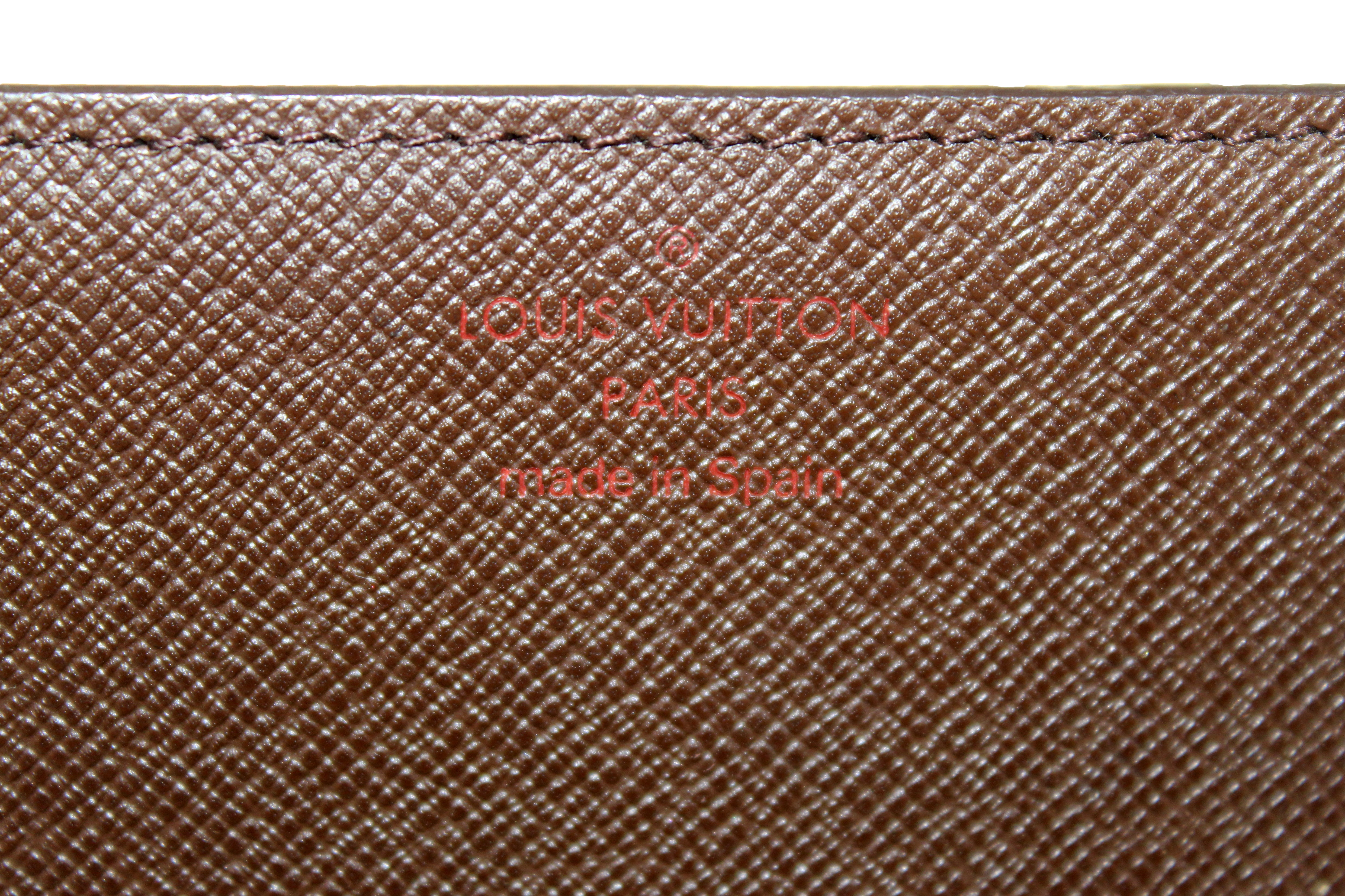 Authentic Louis Vuitton Damier Ebene Envelope Card Holder