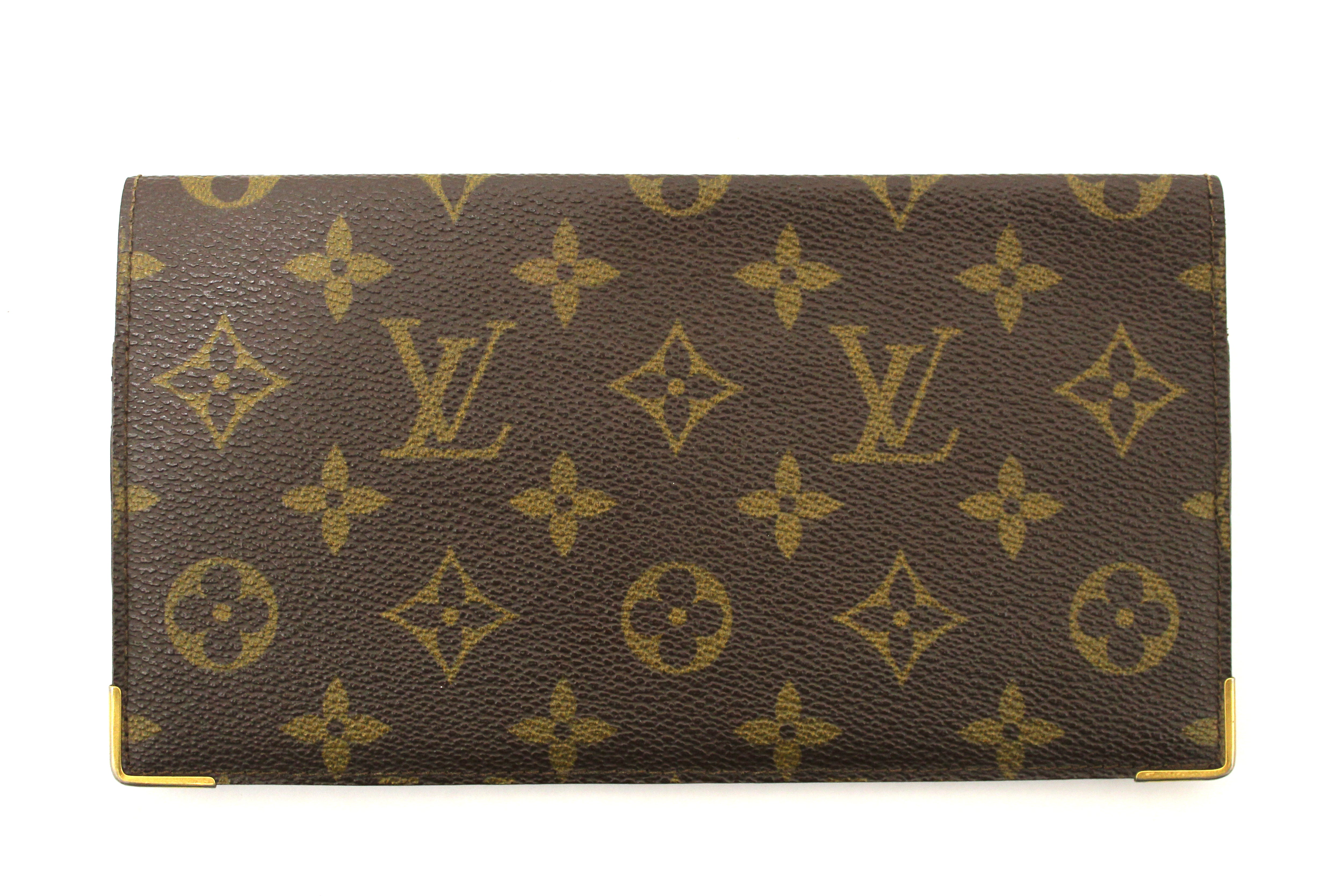 Authentic Louis Vuitton Classic Monogram Checkbook Holder