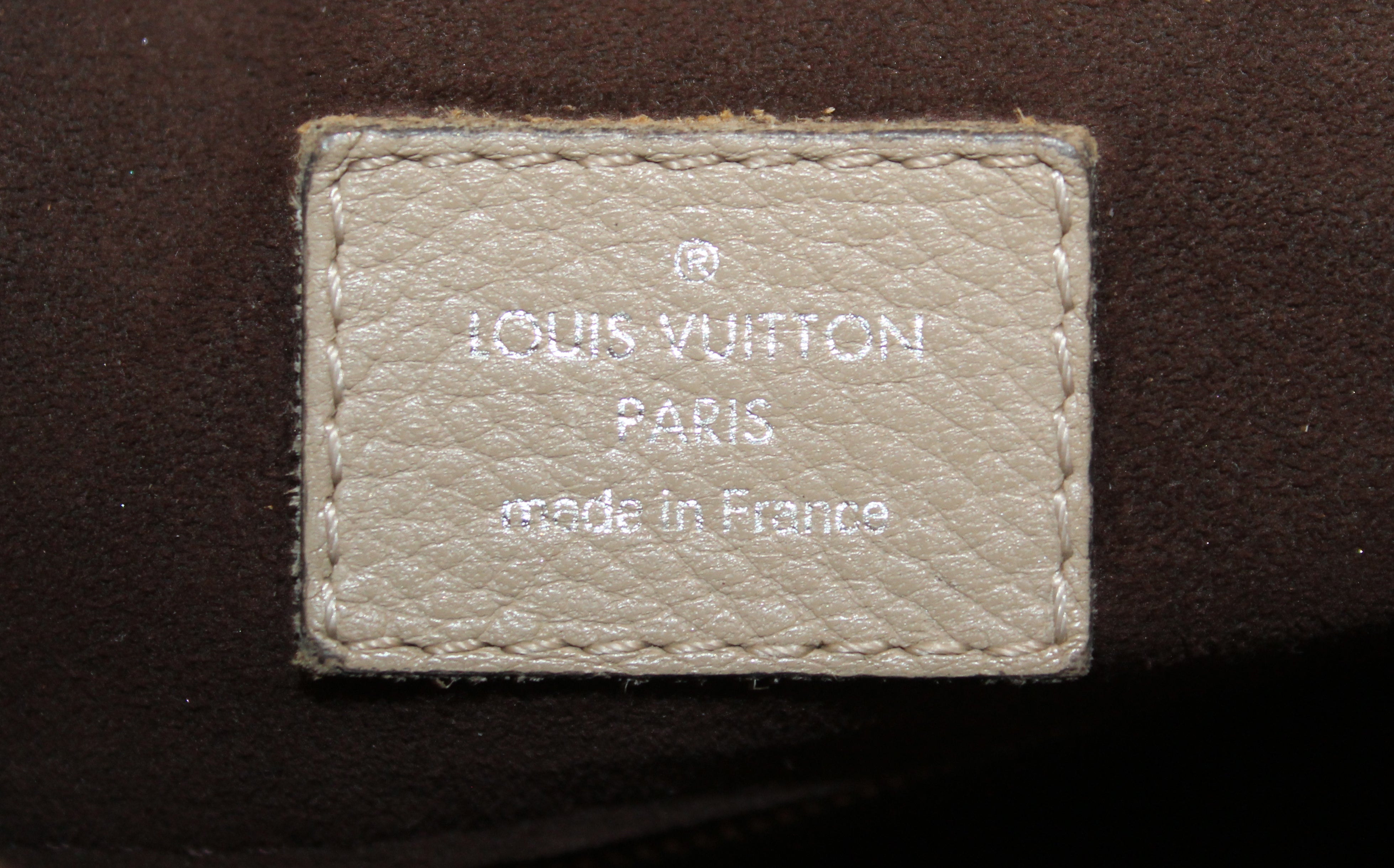USED Louis Vuitton Grey Mahina Babylone Chain BB Hobo Bag AUTHENTIC
