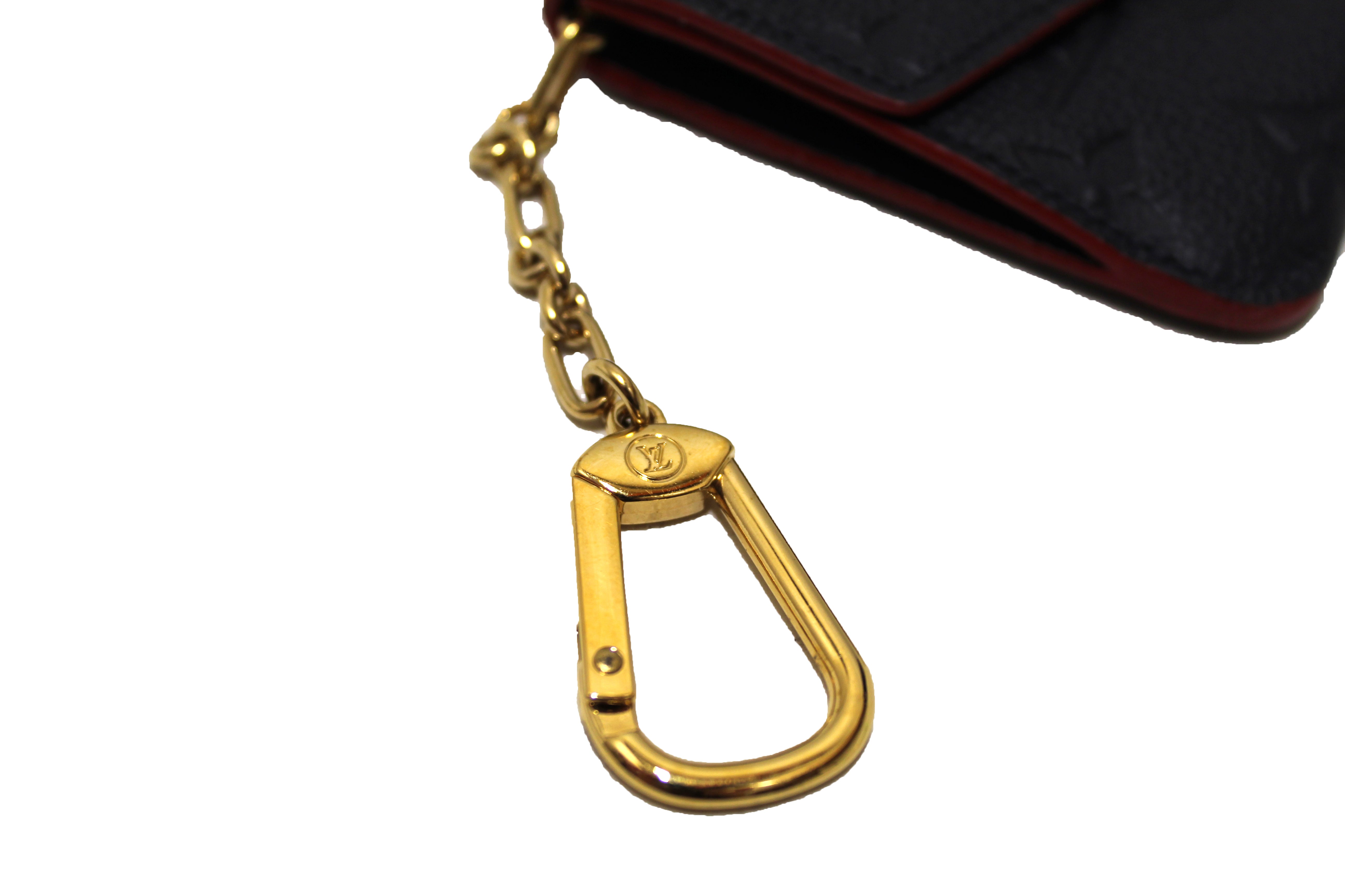 monogram empreinte leather key pouch louis