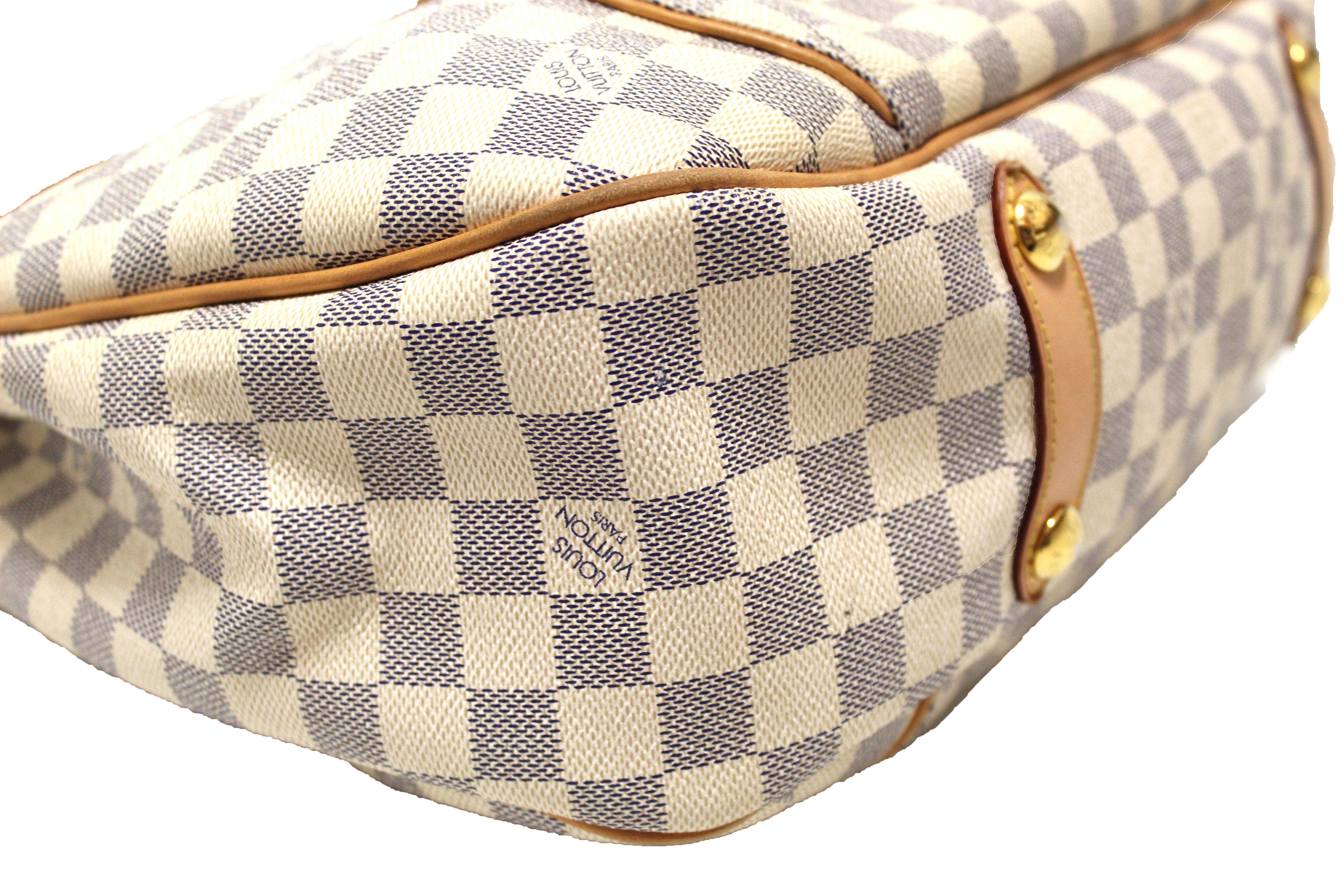 Authentic Louis Vuitton Damier Azur Galliera PM Shoulder Bag