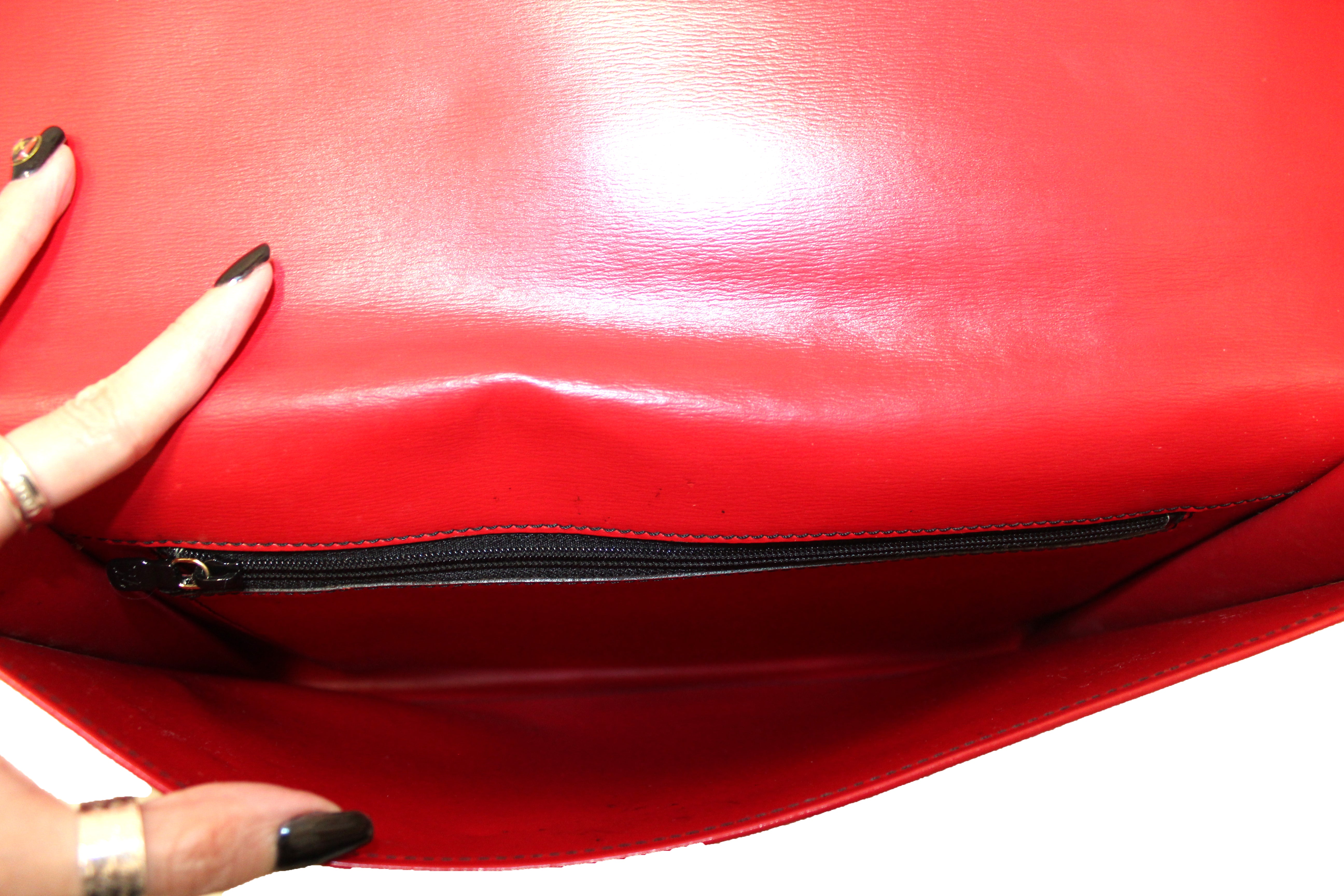 Louis Vuitton, Bags, Authentic Vintage Louis Vuitton Red Epi Leather  Envelope Clutch Wallet