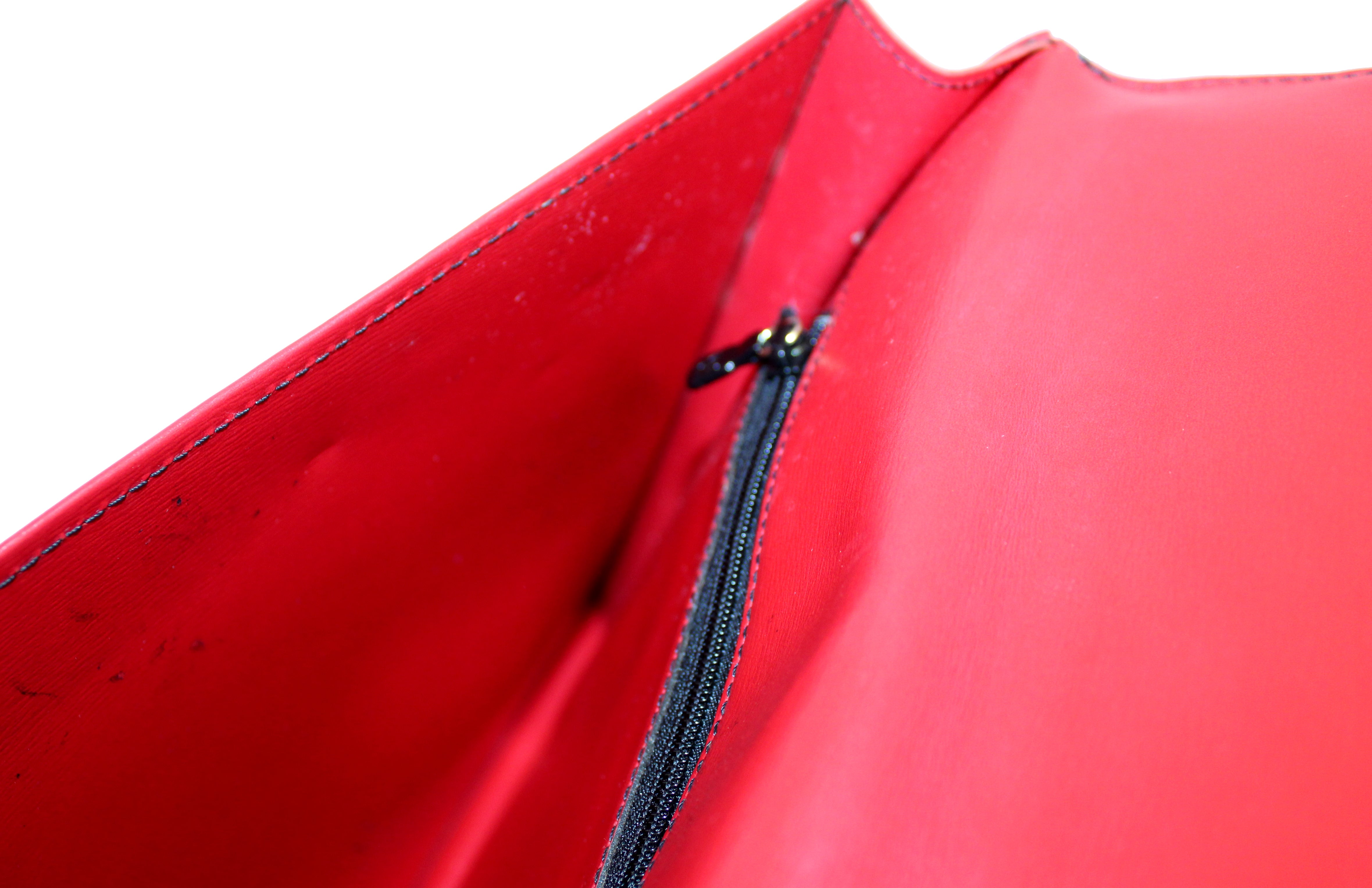 Louis Vuitton Red EPI Geometric Sac Pouch Pochette 857616