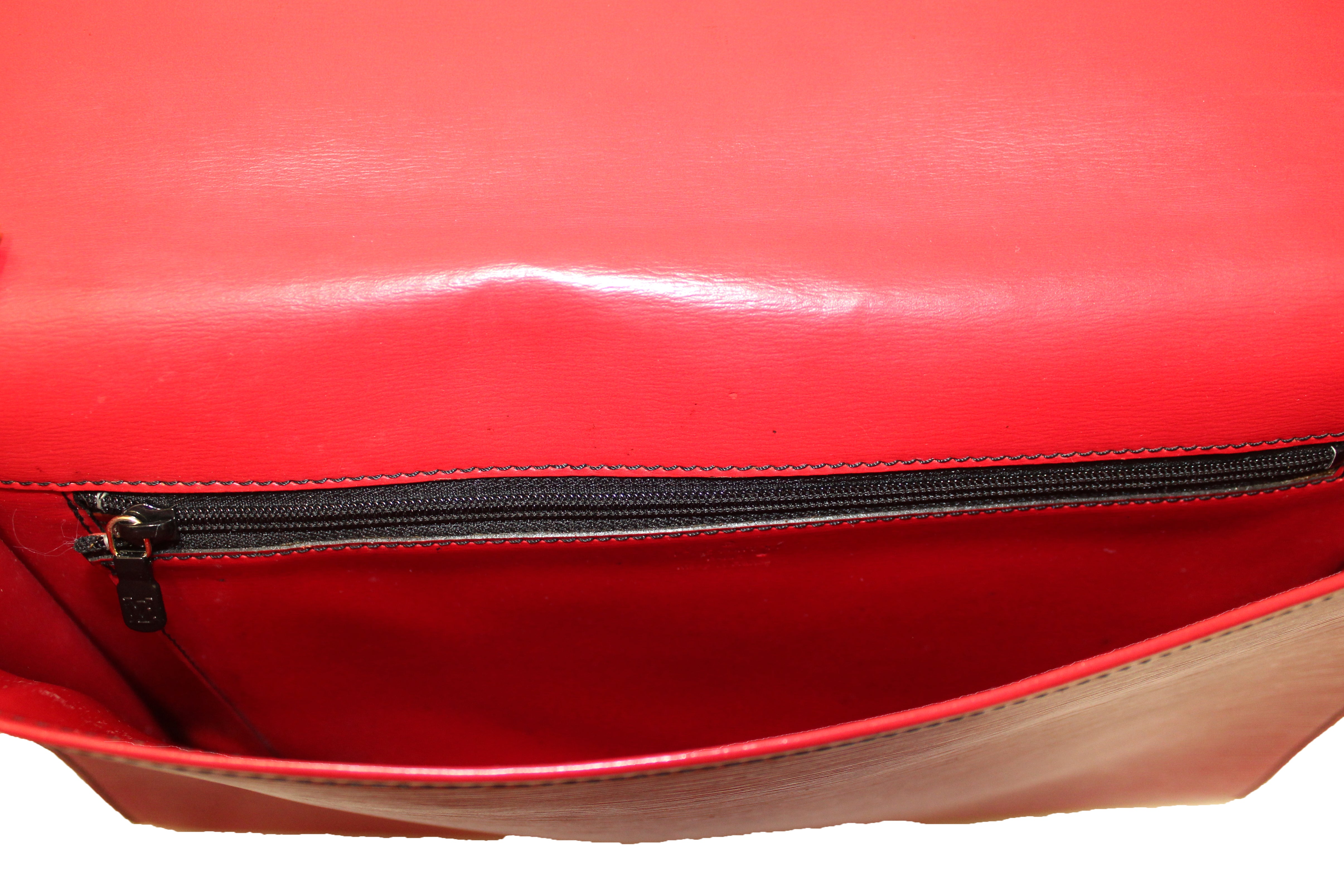 Louis Vuitton Red Epi Leather Pochette Accessories Clutch