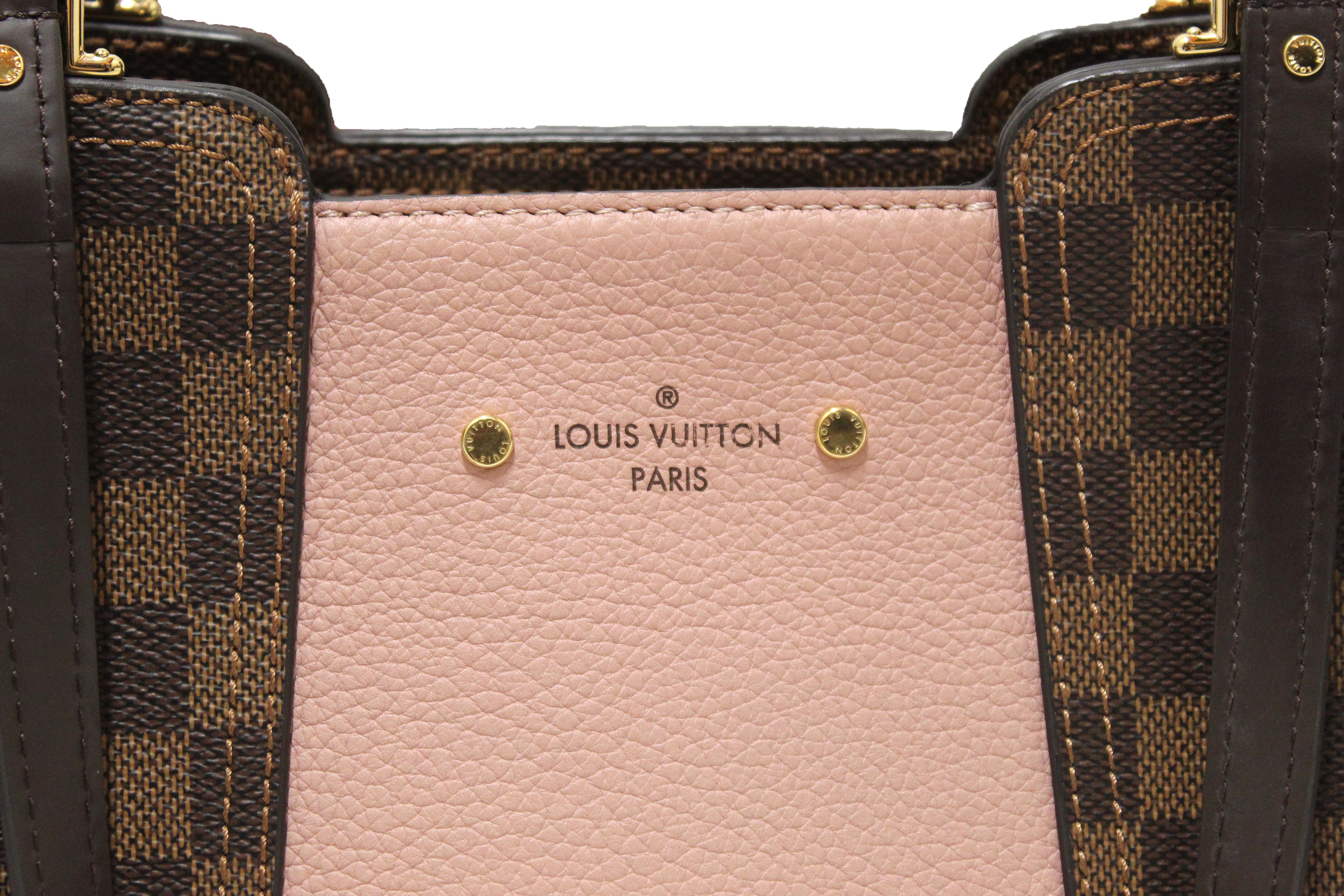 Authentic Louis Vuitton Damier Ebene Canvas Hyde Park Tote Bag with St –  Paris Station Shop