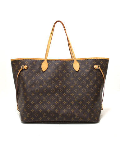 Authentic Louis Vuitton Classic Monogram Neverfull GM Tote Shoulder Bag