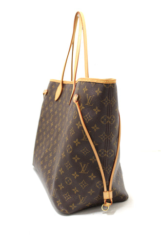 Authentic Louis Vuitton Classic Monogram Neverfull GM Tote Shoulder Bag