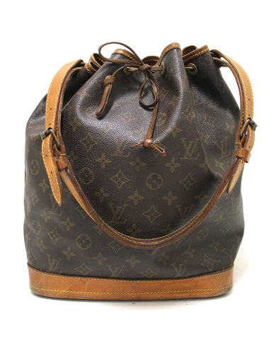 Authentic Louis Vuitton Classic Monogram Large Noe Drawstring Shoulder Bag