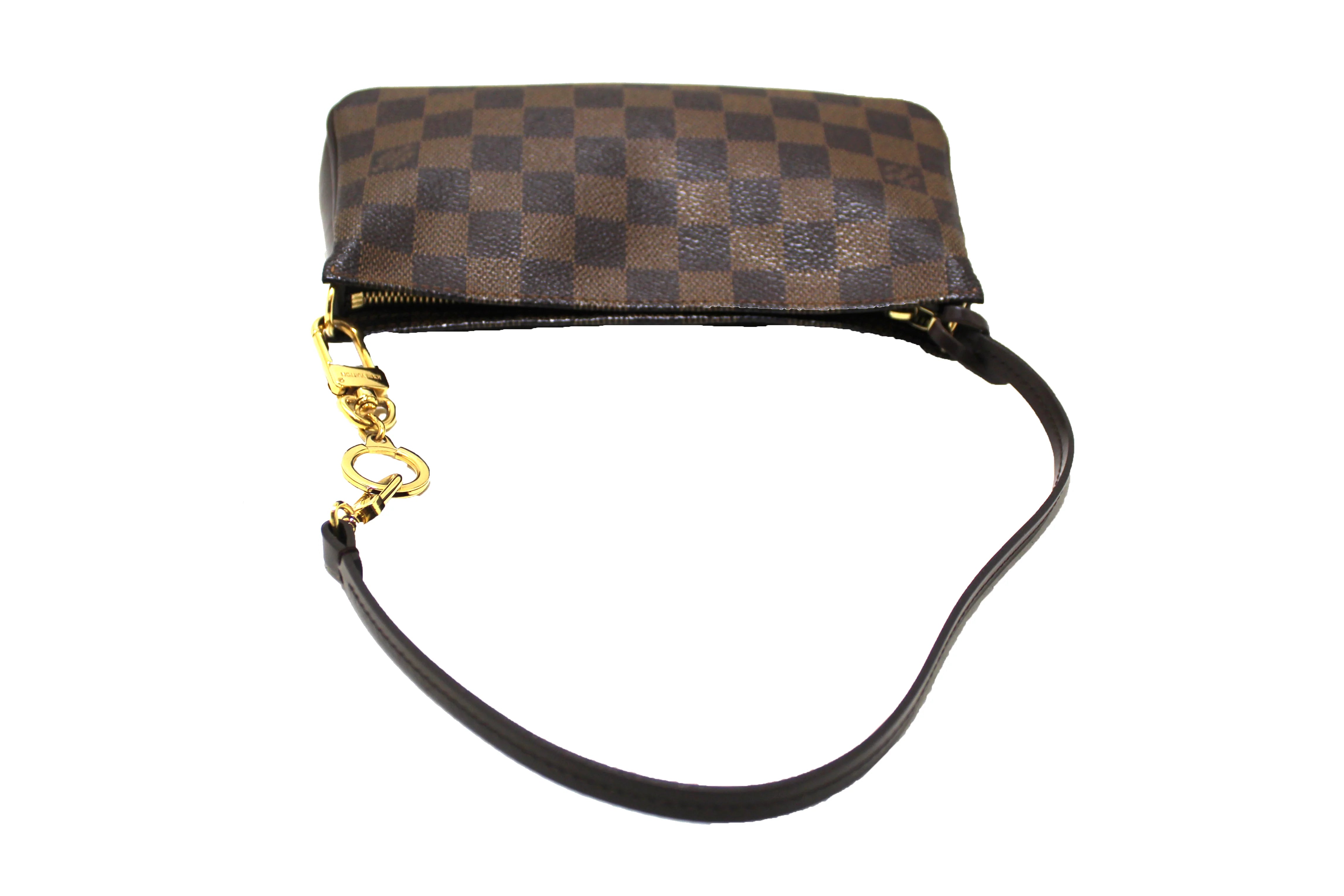 Louis Vuitton Navona Pochette Pouch Handbag Shoulder Bag Damier Ebene