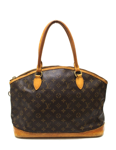 Authentic Louis Vuitton Classic Monogram Lockit Horizontal Handbag