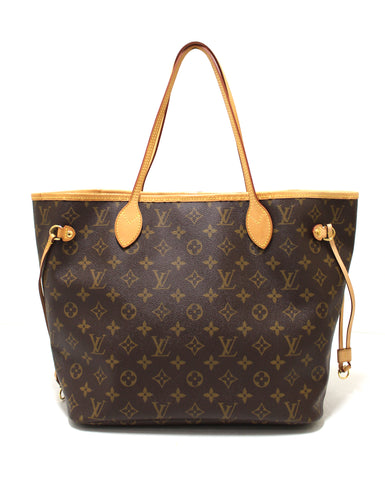 Authentic Brand New Louis Vuitton Neverfull Monogram MM Fuchsia Shoulder Tote Bag