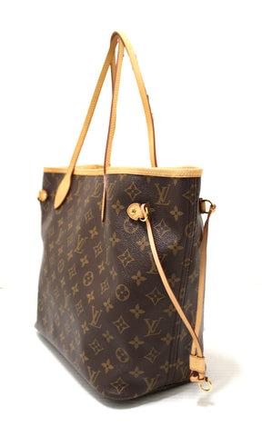 Authentic Brand New Louis Vuitton Neverfull Monogram MM Fuchsia Shoulder Tote Bag