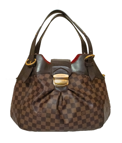 Authentic Louis Vuitton Damier Ebene Sistina GM Shoulder Bag